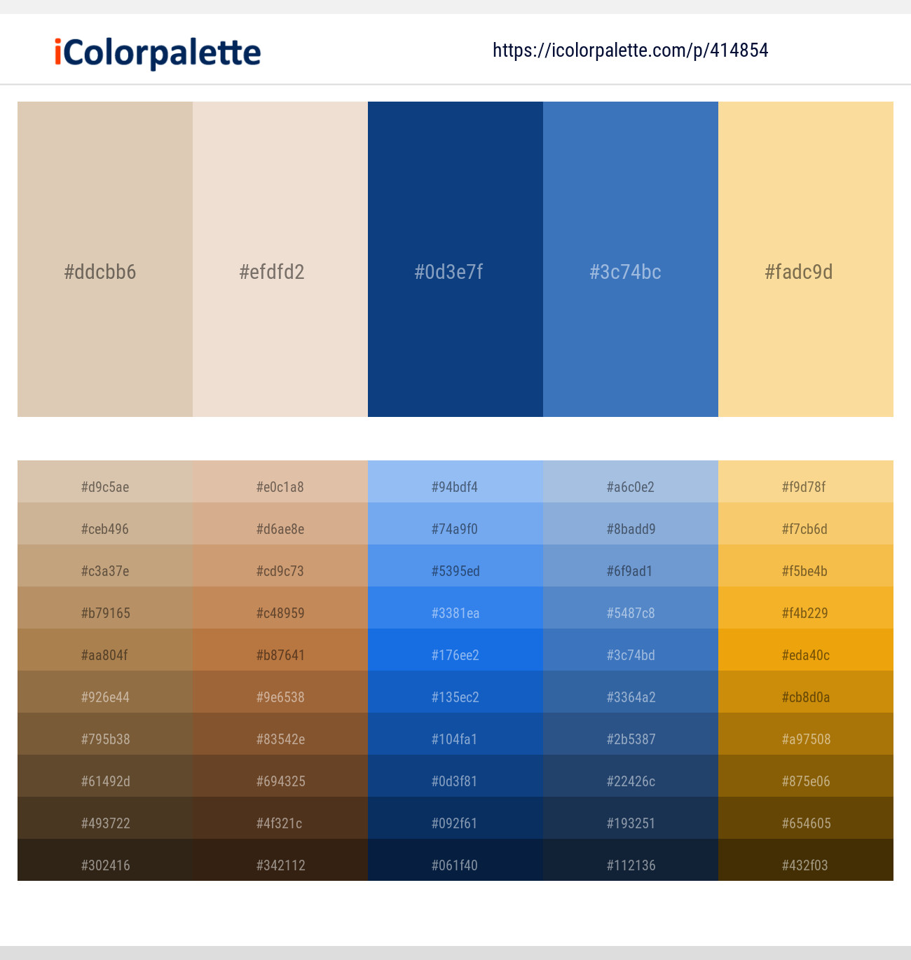 Bone – Pot Pourri – Catalina Blue – Steel Blue – Corvette Color scheme