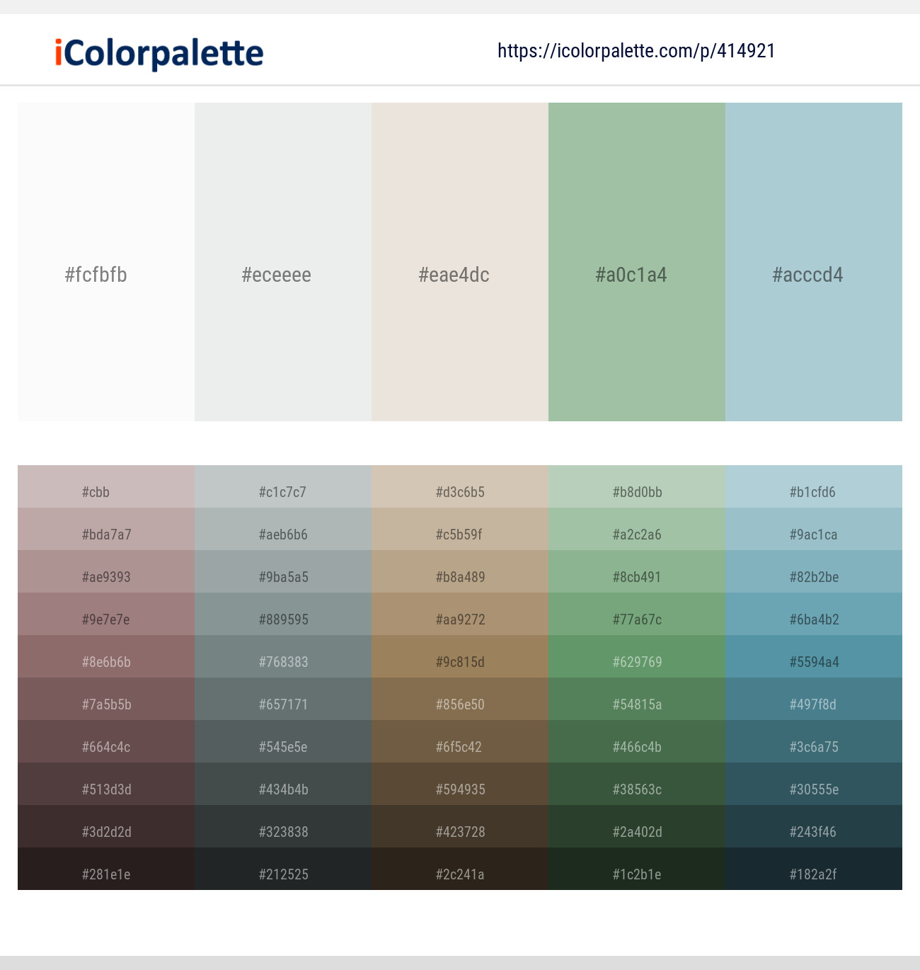 414921Hint of Red – Black Haze – Pearl Bush – Spring Rain – Jungle Mist Color scheme