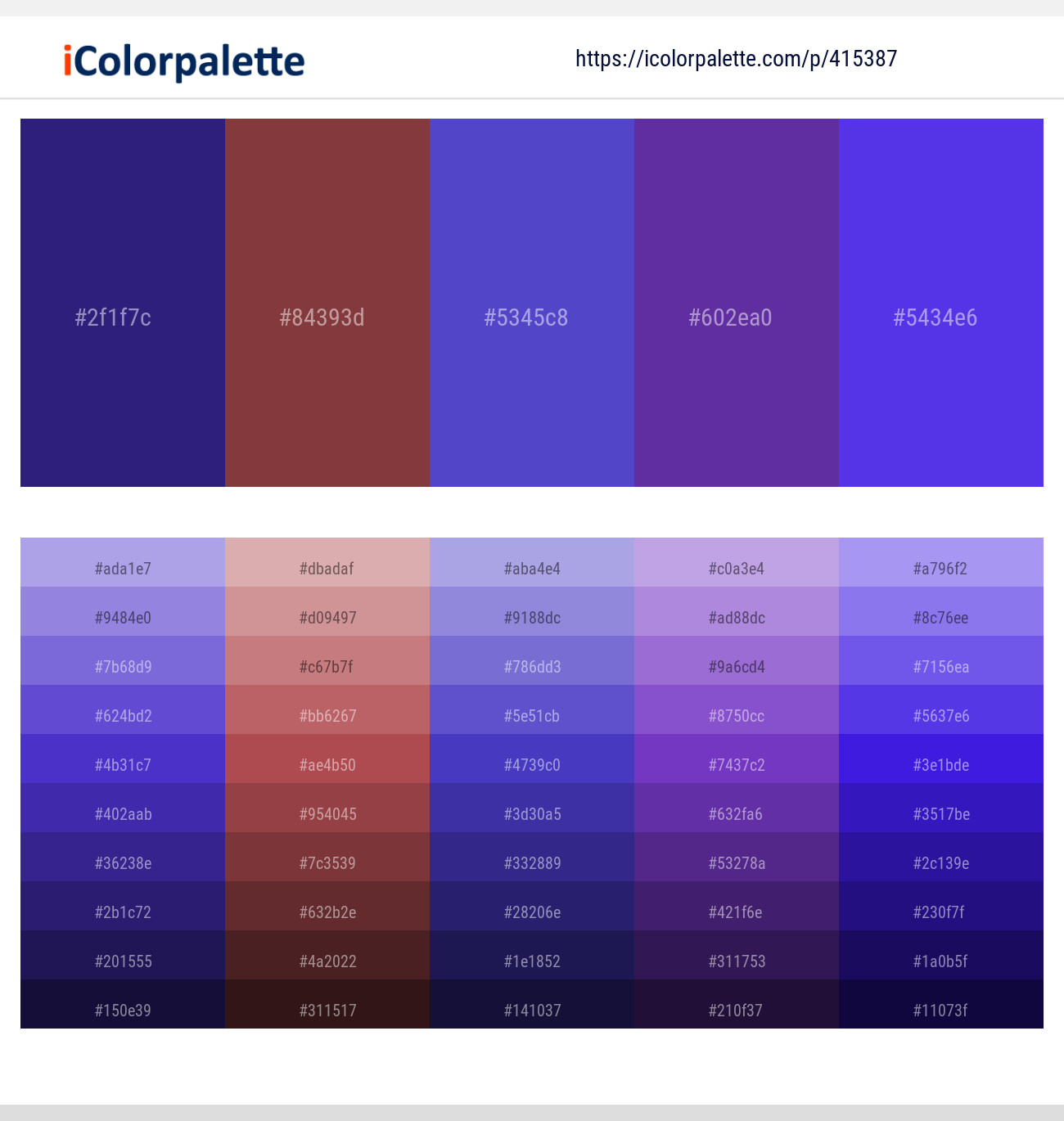 46 Indigo Color Palettes | Curated collection of Color Palettes