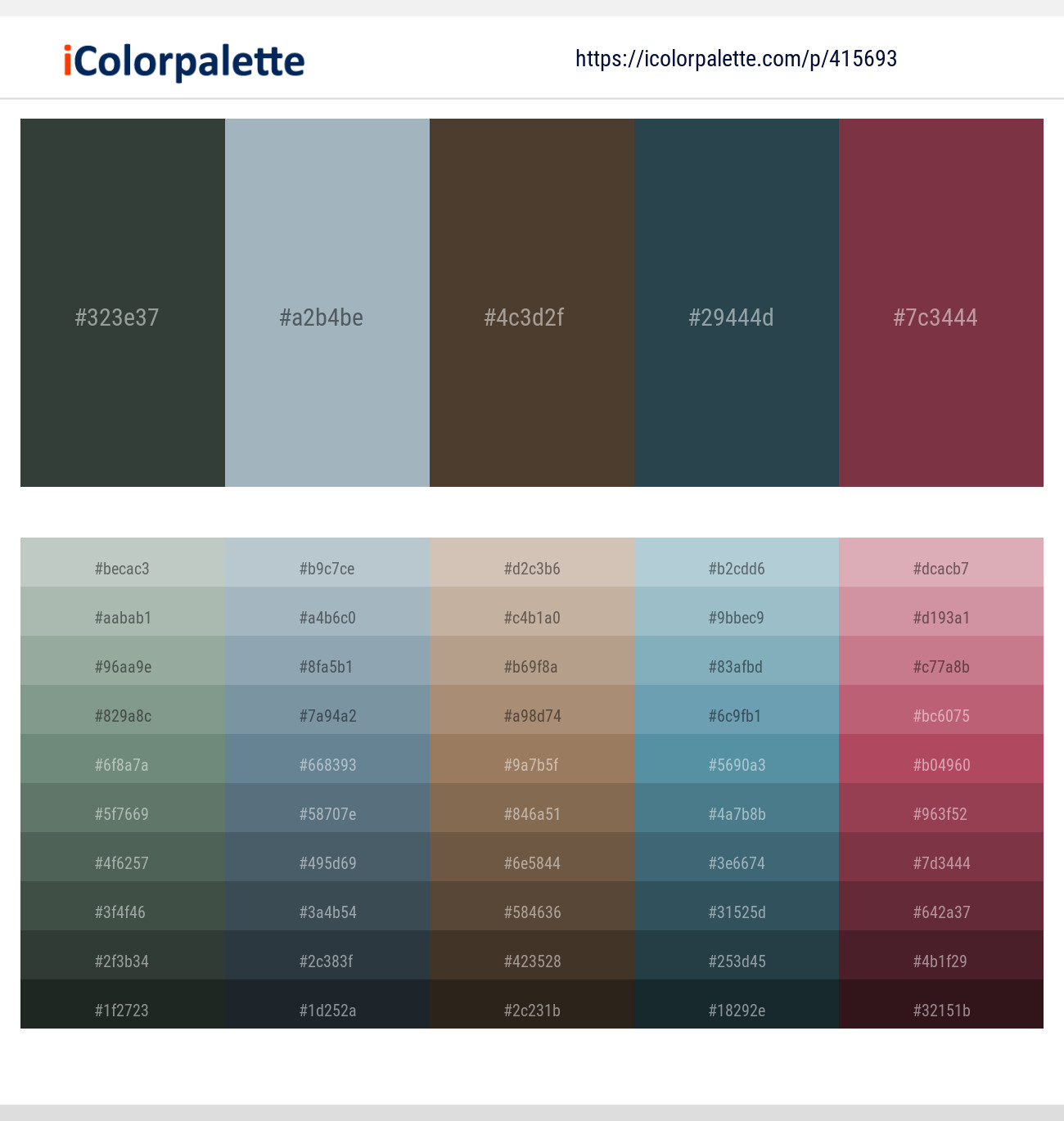 Cape Cod – Gull Gray – Mondo – Pickled Bluewood – Solid Pink Color scheme