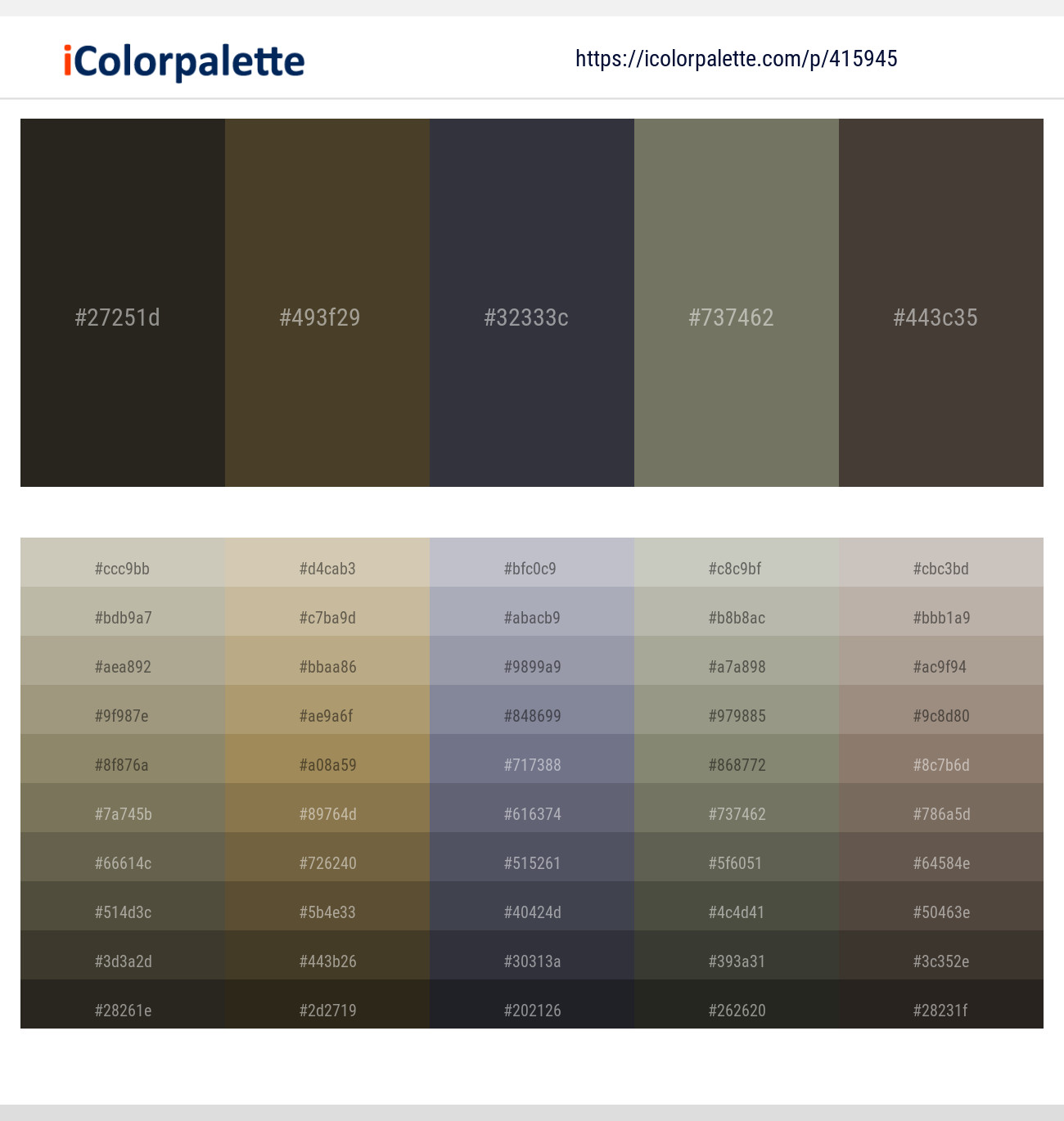 Zeus – Lisbon Brown – Tuna – Kokoda – Armadillo Color scheme