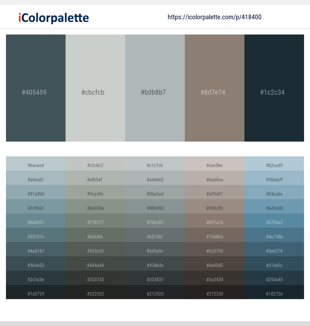 Limed Spruce – Pumice – Edward – Squirrel – Mirage Color scheme