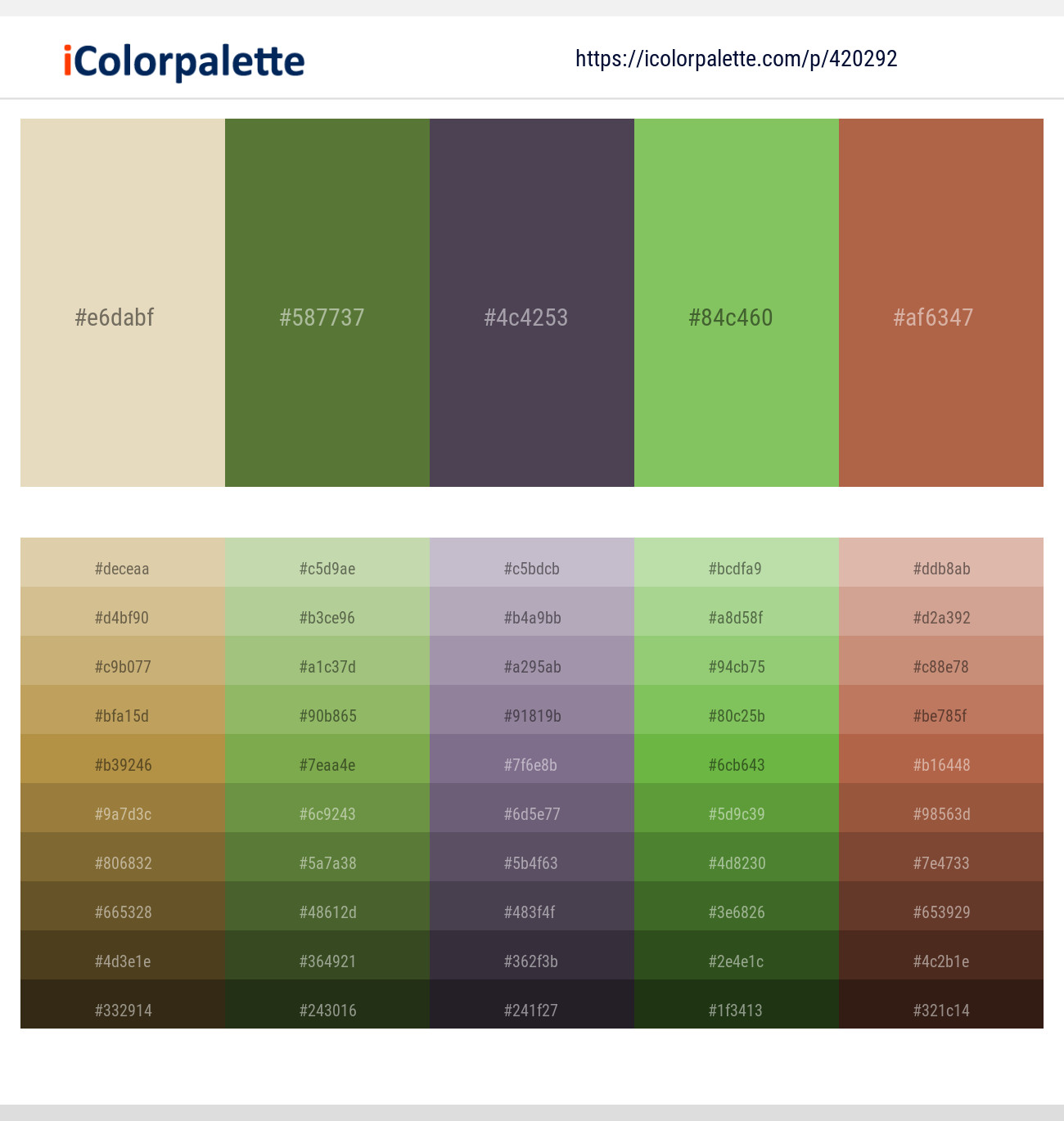 Stark White – Chalet Green – Mortar – Mantis – Cape Palliser Color scheme
