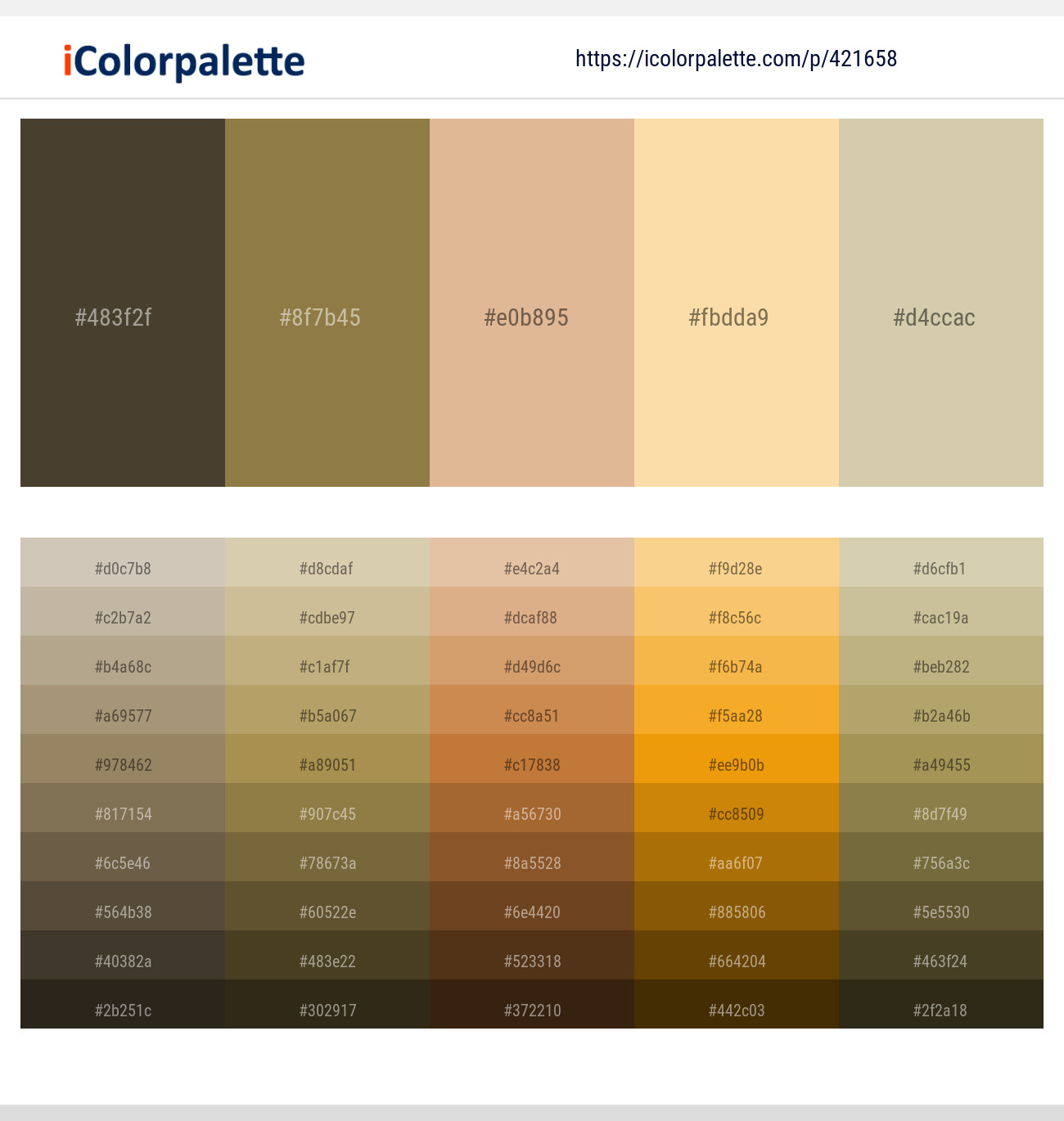 Mondo – Sycamore – Calico – Peach Yellow – Akaroa Color scheme