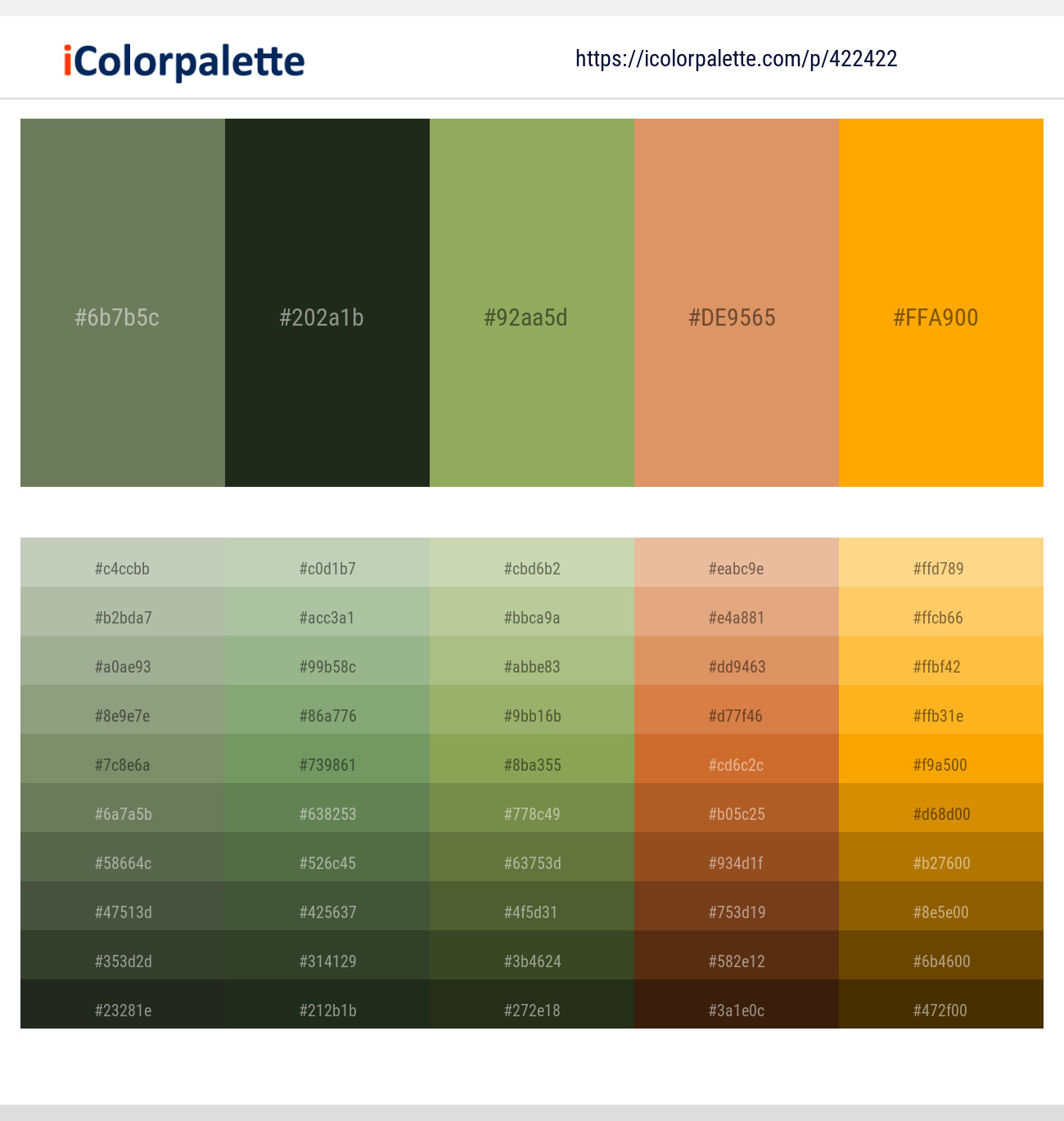 Willow Grove – Log Cabin – Chelsea Cucumber – Di Serria – Web Orange Color scheme
