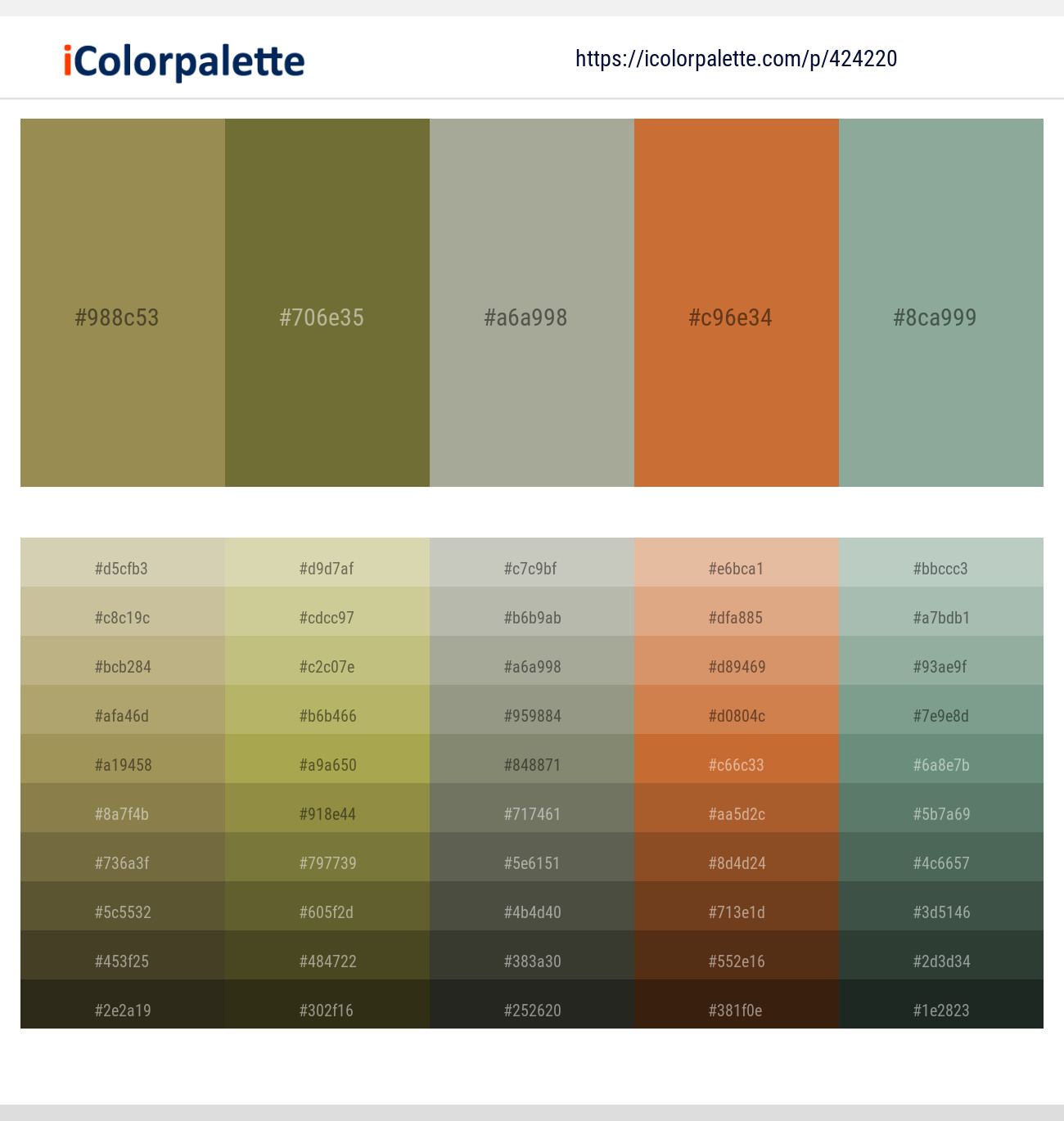 Barley Corn – Yellow Metal – Bud – Copper – Envy Color scheme
