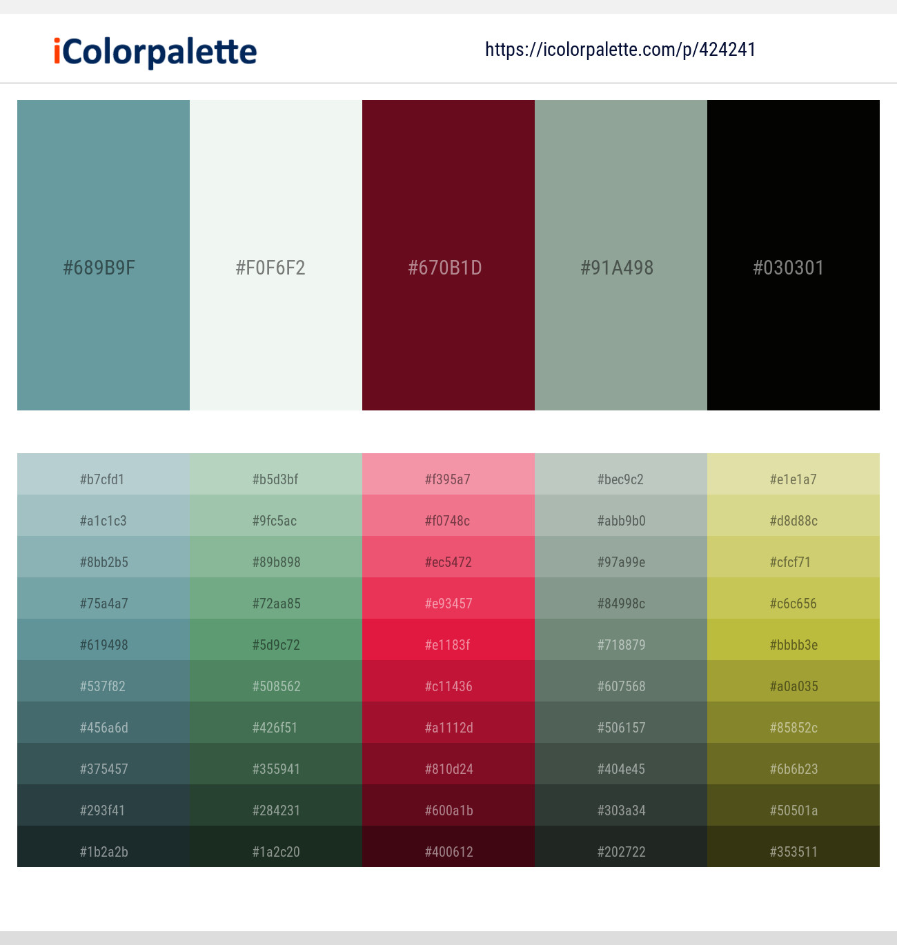 Gothic – Saltpan – Dark Tan – Mantle – Green Waterloo Color scheme