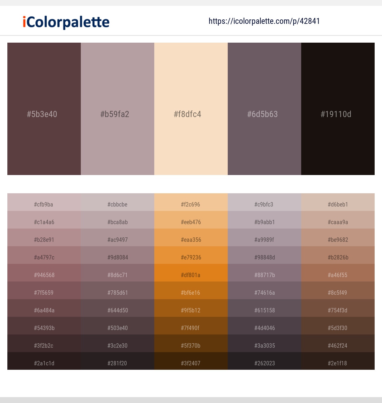 Congo Brown – Martini – Givry – Scorpion – Night Rider Color scheme