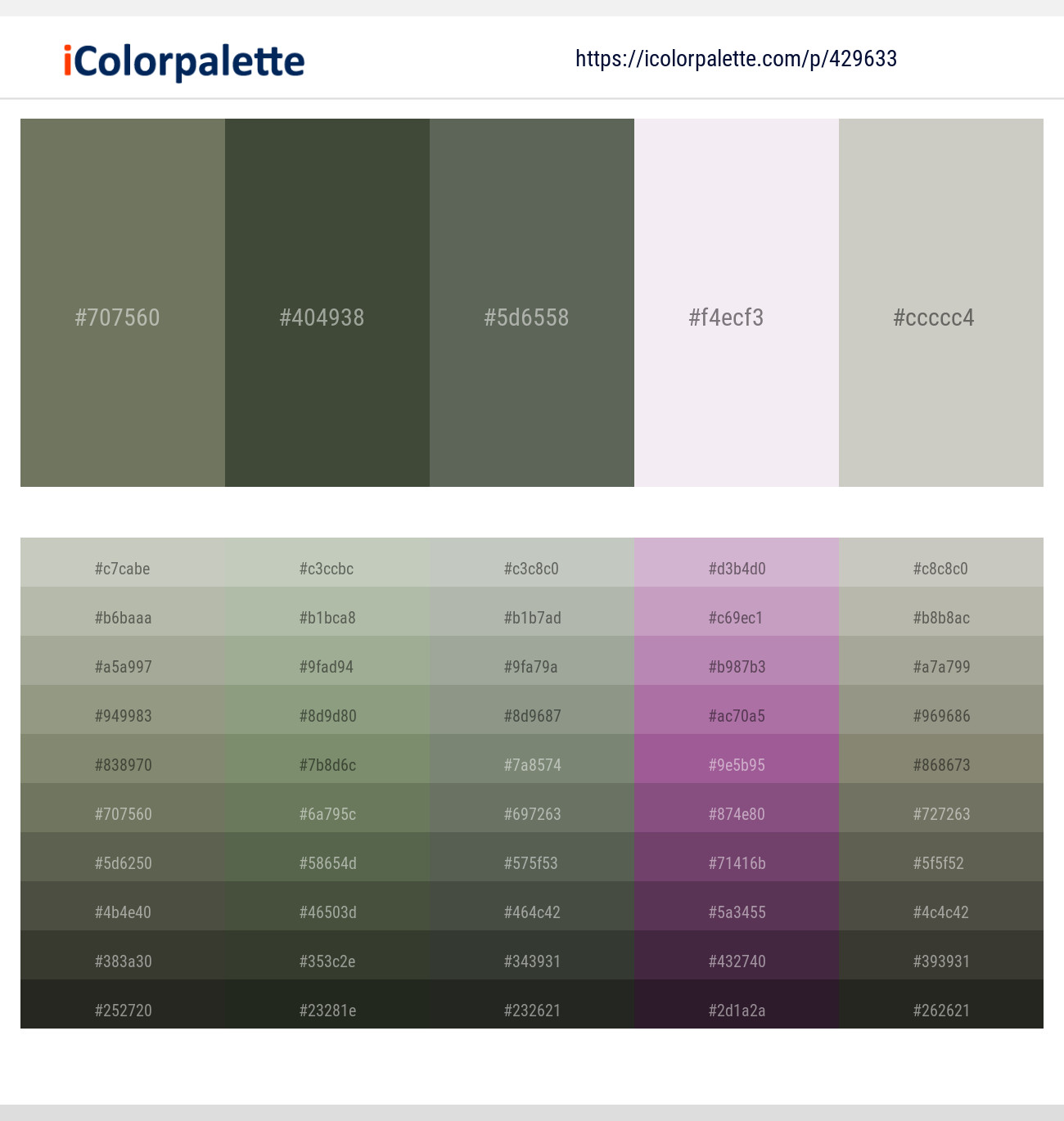 Limed Ash – Cabbage Pont – Willow Grove – Prim – Celeste Color scheme