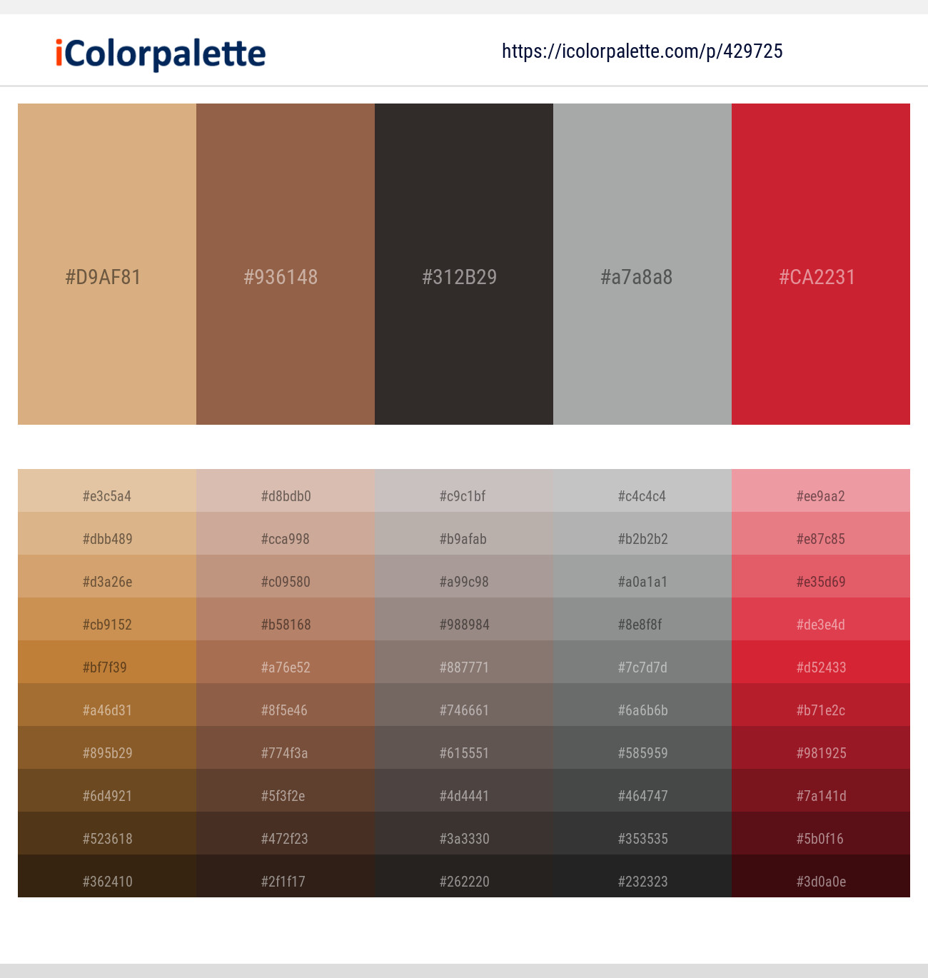 Tumbleweed – Spicy Mix – Dune – Edward – Cardinal Color scheme