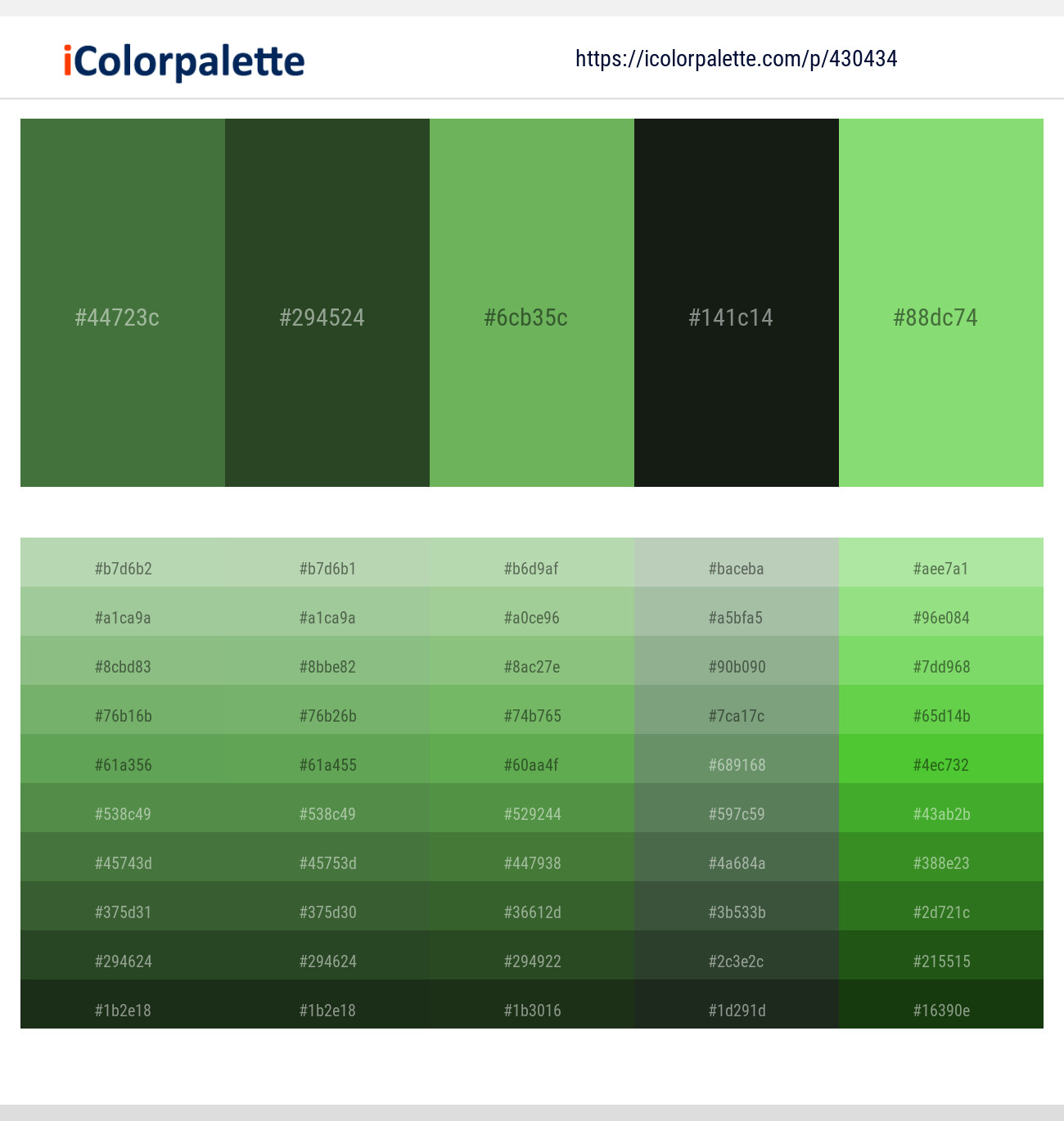 Fern Green – Green Kelp – Fern – Log Cabin – Pastel Green Color scheme