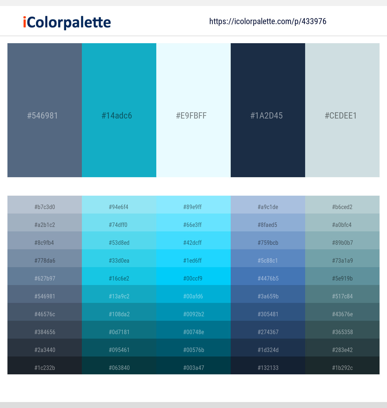 25+ Best Colors That Go With Light Blue: Light Blue Color Palettes –  CreativeBooster