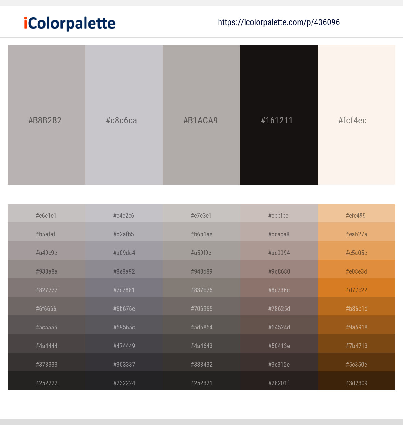 Nobel – French Gray – Cloudy – Cod Gray – Linen Color scheme