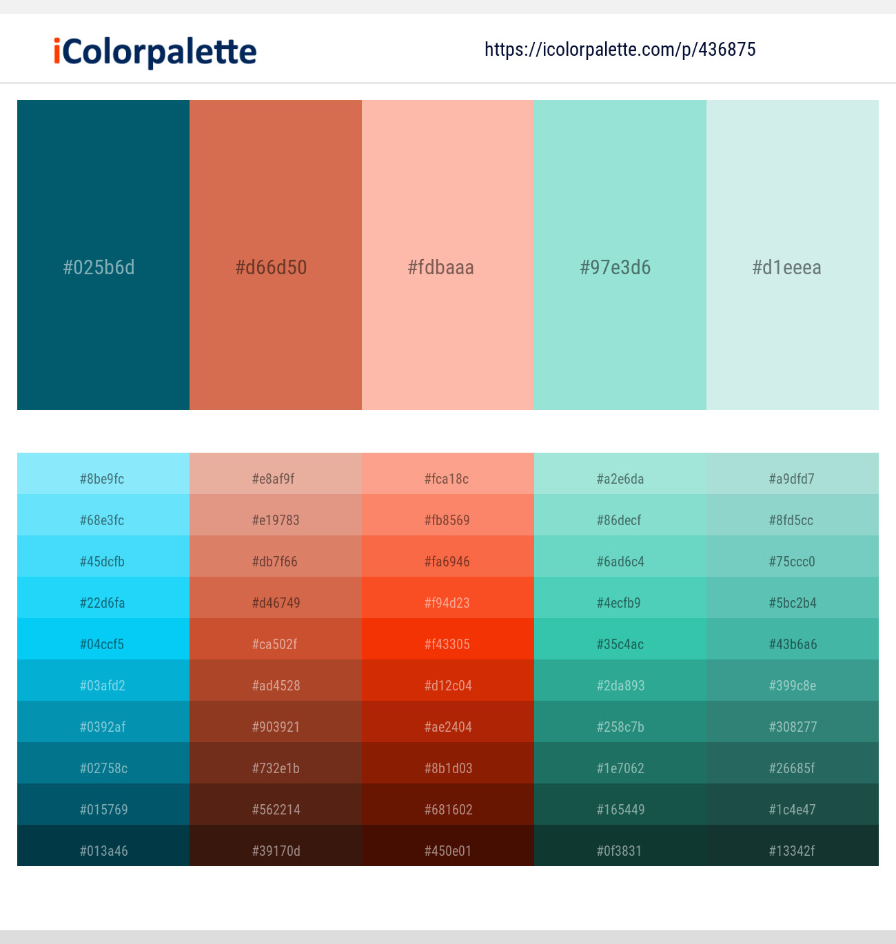 436875Mosque – Raw Sienna – Melon – Water Leaf – Jagged Ice Color scheme