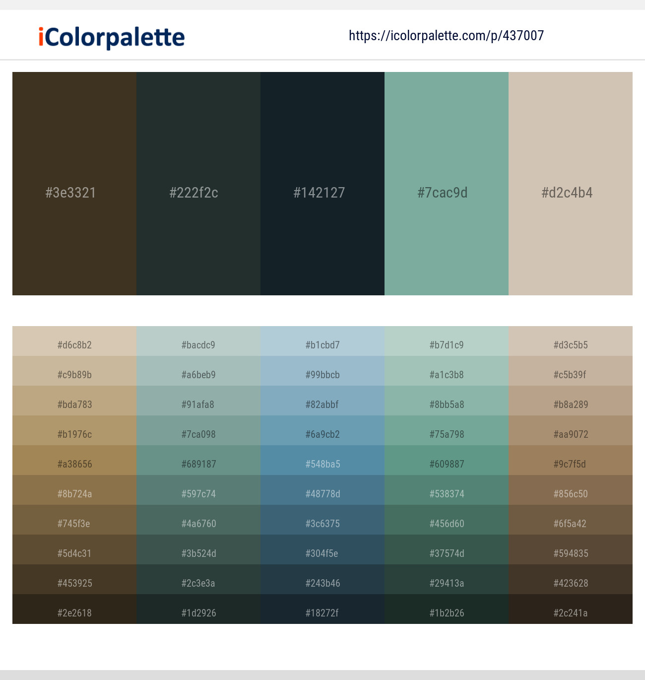Lisbon Brown – Outer Space – Mirage – Acapulco – Soft Amber Color scheme