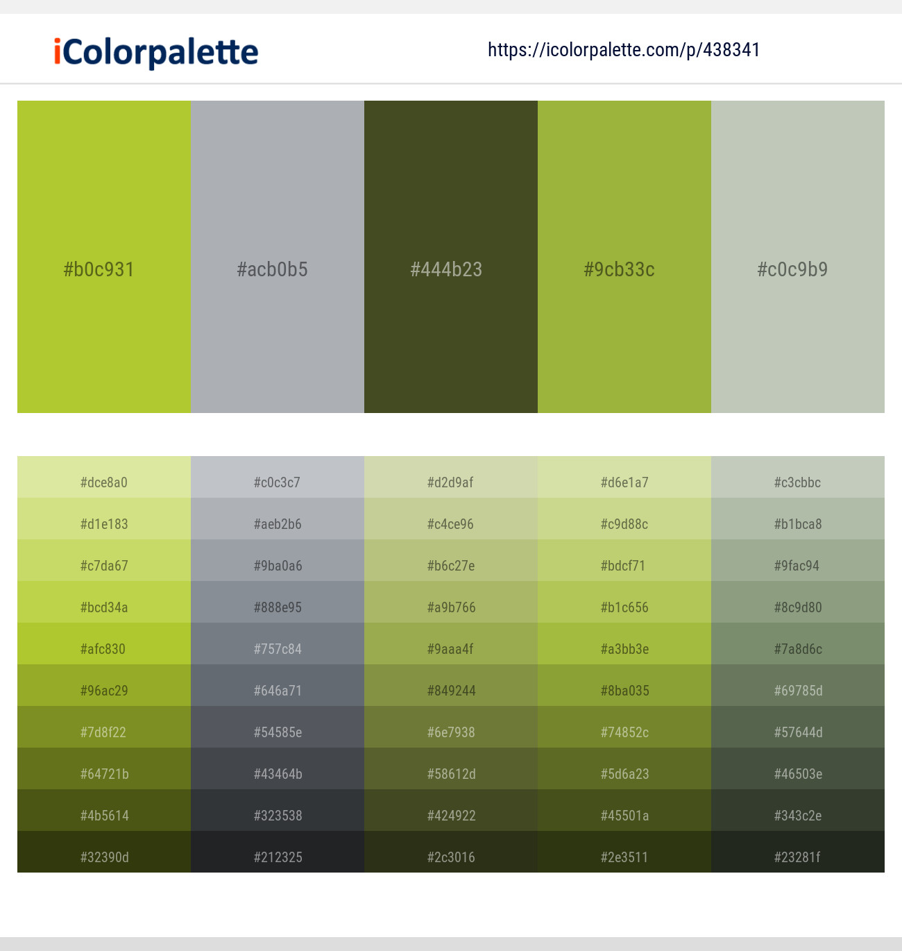 Atlantis – Bombay – Woodland – Sushi – Clay Ash Color scheme