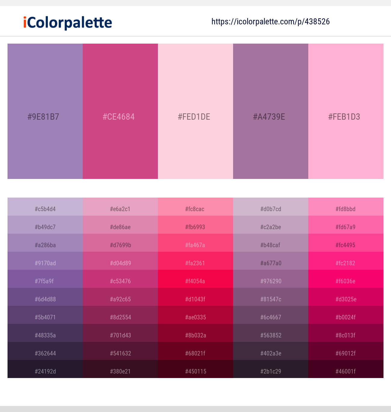 36 Latest Color Schemes With Pink And Light Pink Color Tone Combinations 2021 Icolorpalette