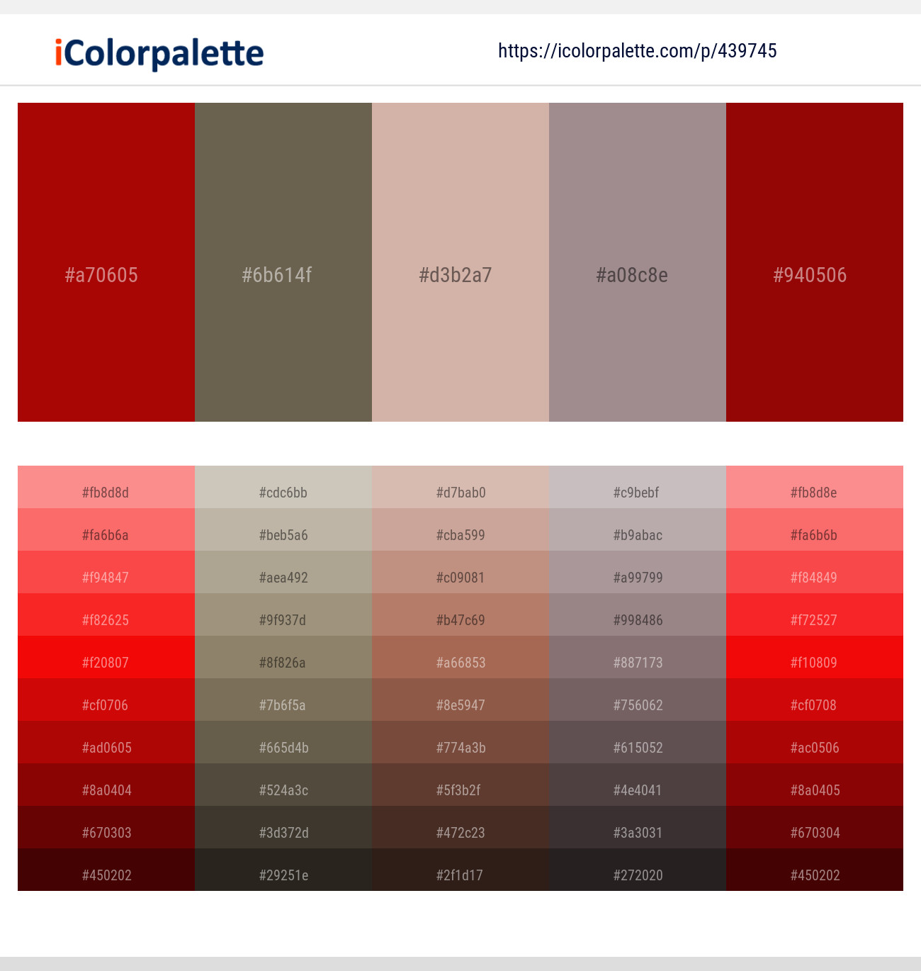 34 Latest Color with Gray And Dark Red Color tone combinations | 2022 | iColorpalette