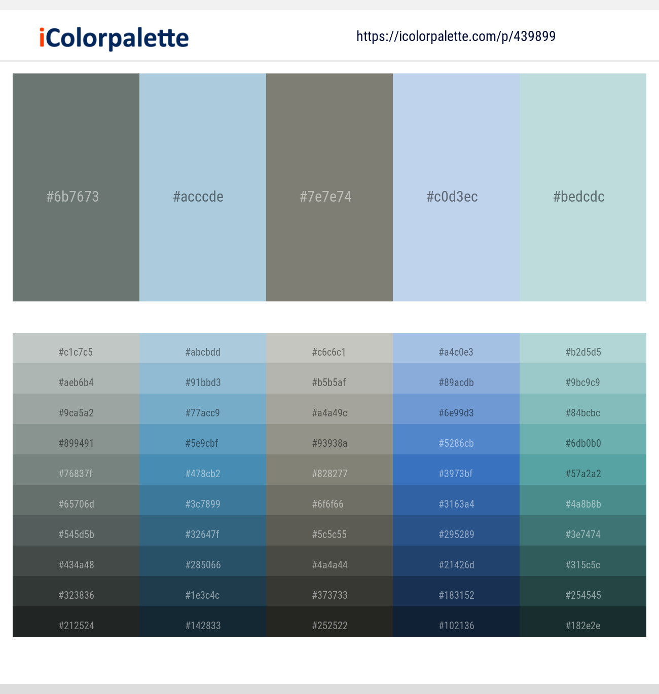 Corduroy – Aqua Island – Bandicoot – Spindle – Jungle Mist Color scheme