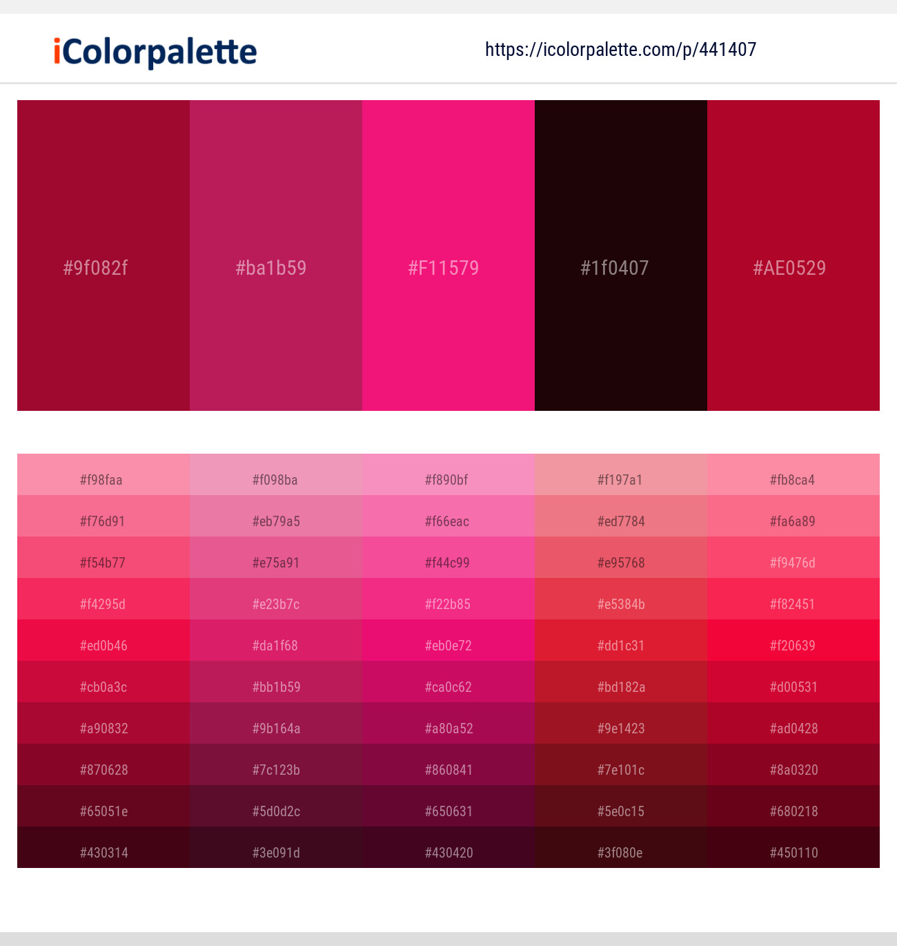 28 Latest Color Schemes with Red And Deep Pink Color tone combinations | 2023 | iColorpalette