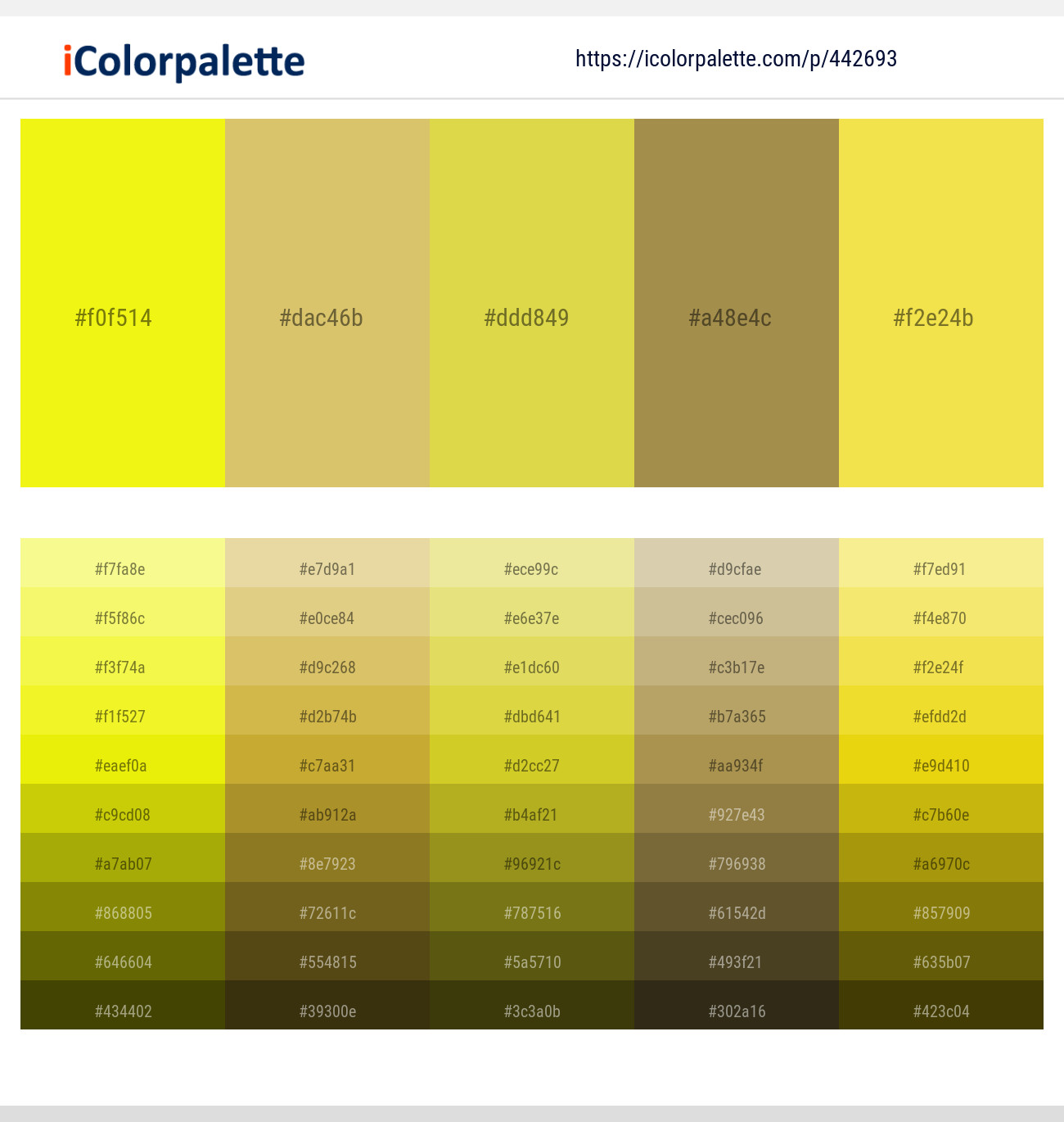 Lemon – Tacha – Wattle – Driftwood – Starship Color scheme