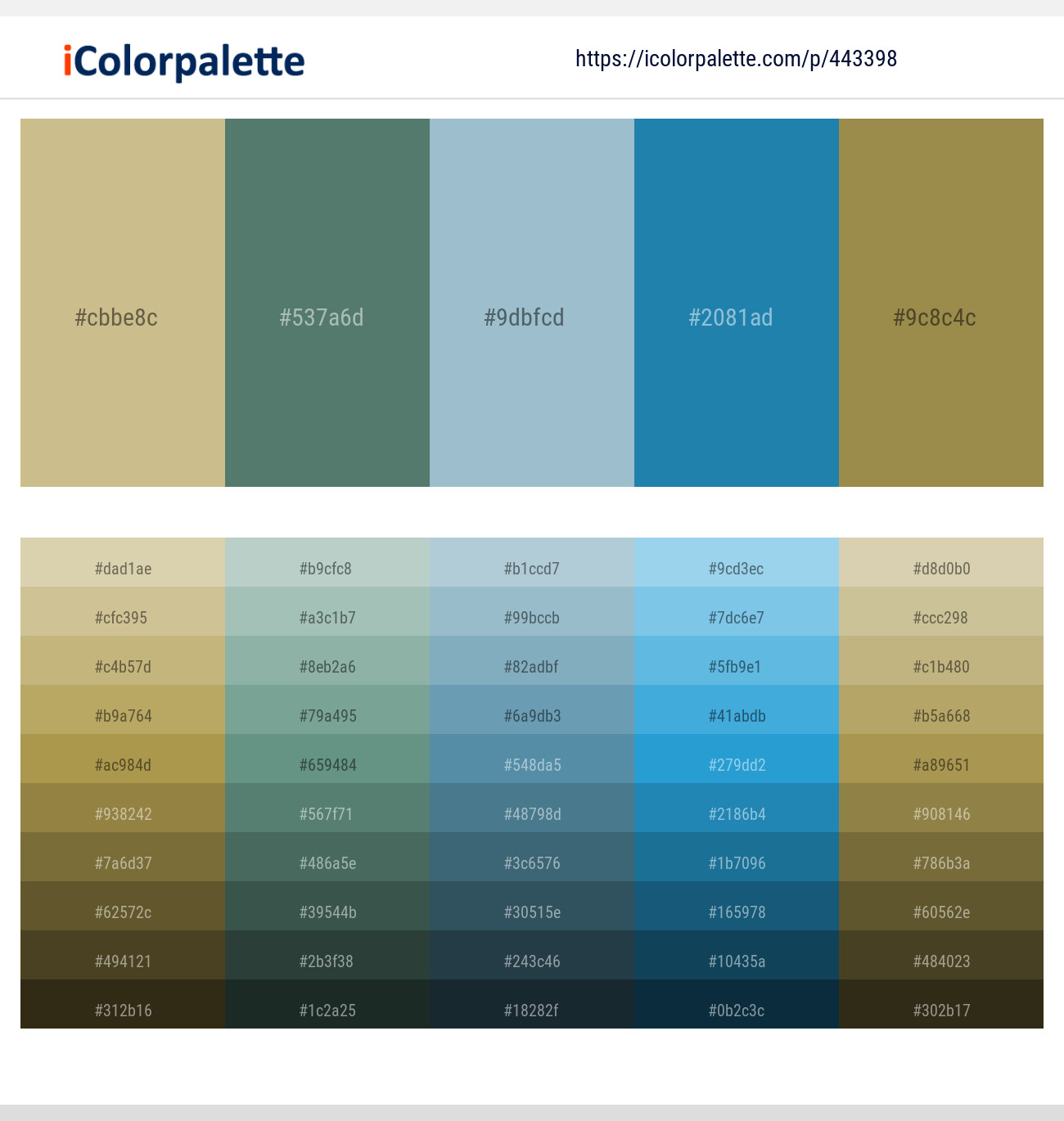 Yuma – Como – Rock Blue – Eastern Blue – Limed Oak Color scheme
