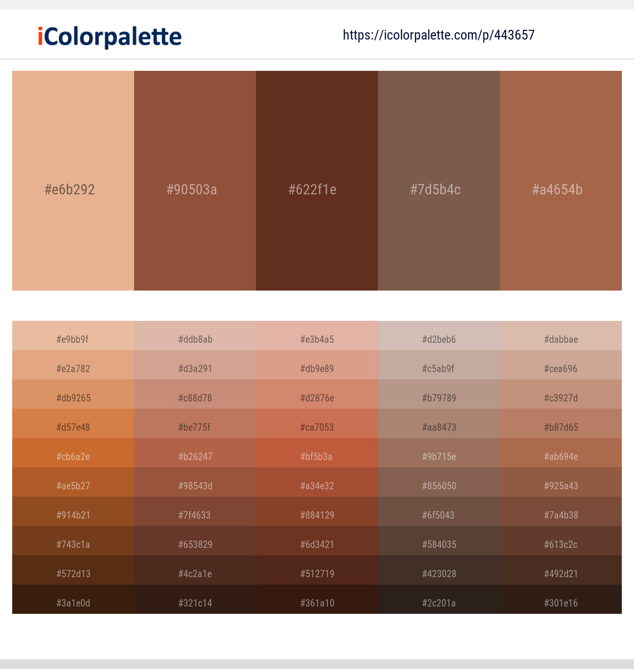 20 Espresso Color Palette ideas in 2021, iColorpalette