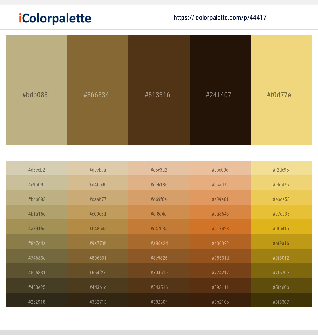 3 Latest Color Schemes with Indian Khaki And Graphite Color tone