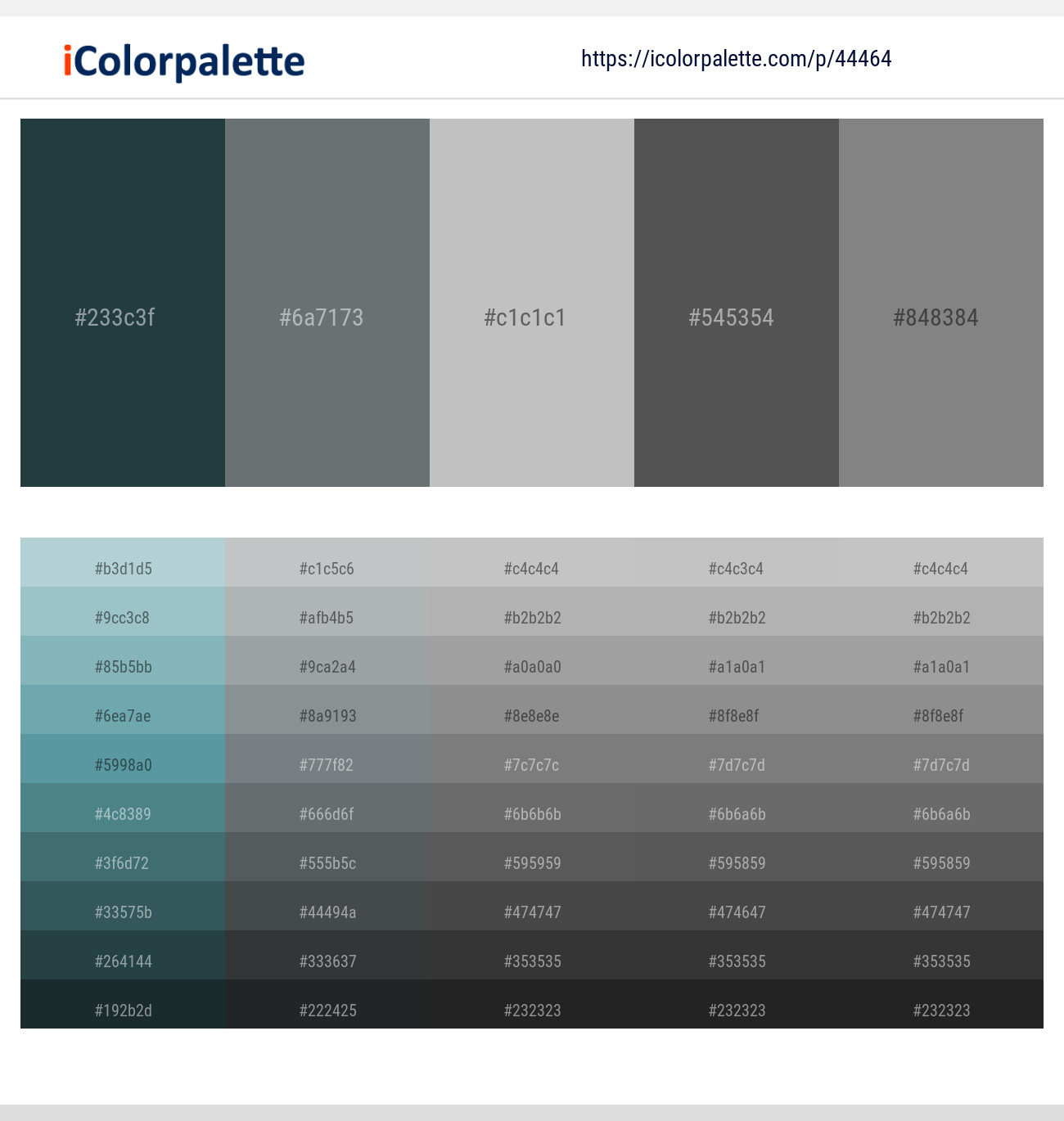 Plantation – Nevada – Silver – Emperor – Suva Gray Color scheme
