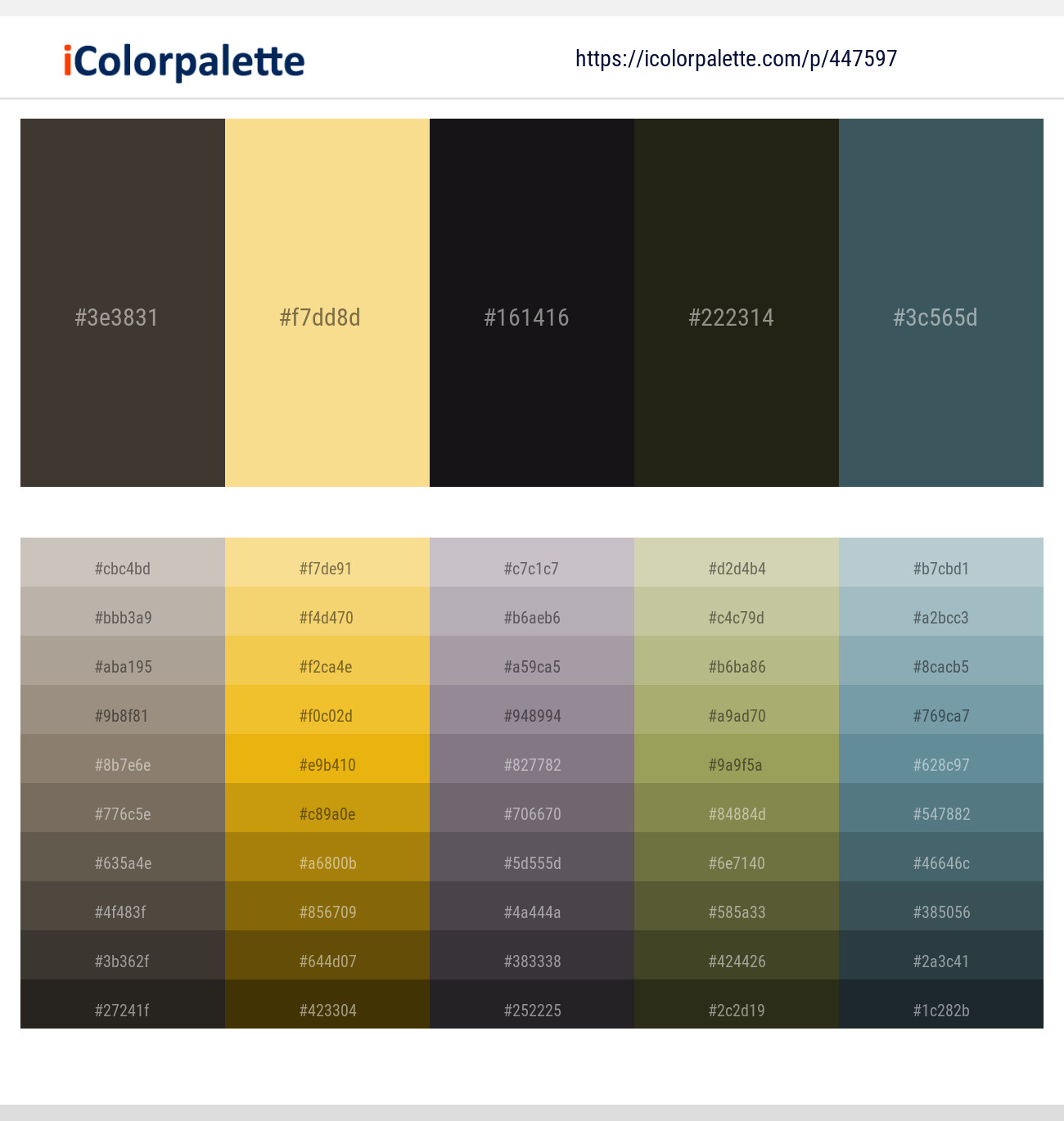 Armadillo – Marzipan – Thunder – Rangoon Green – Limed Spruce Color scheme