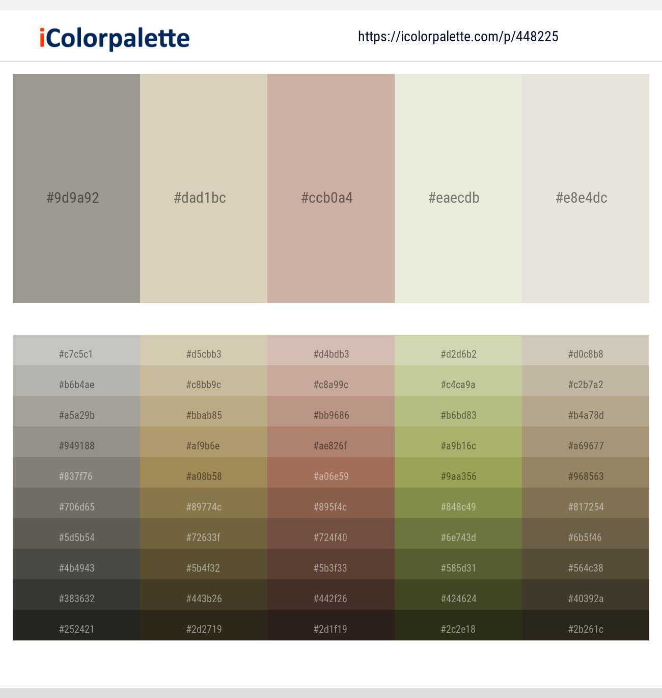 Dawn – Sisal – Rodeo Dust – White Rock – Satin Linen Color scheme