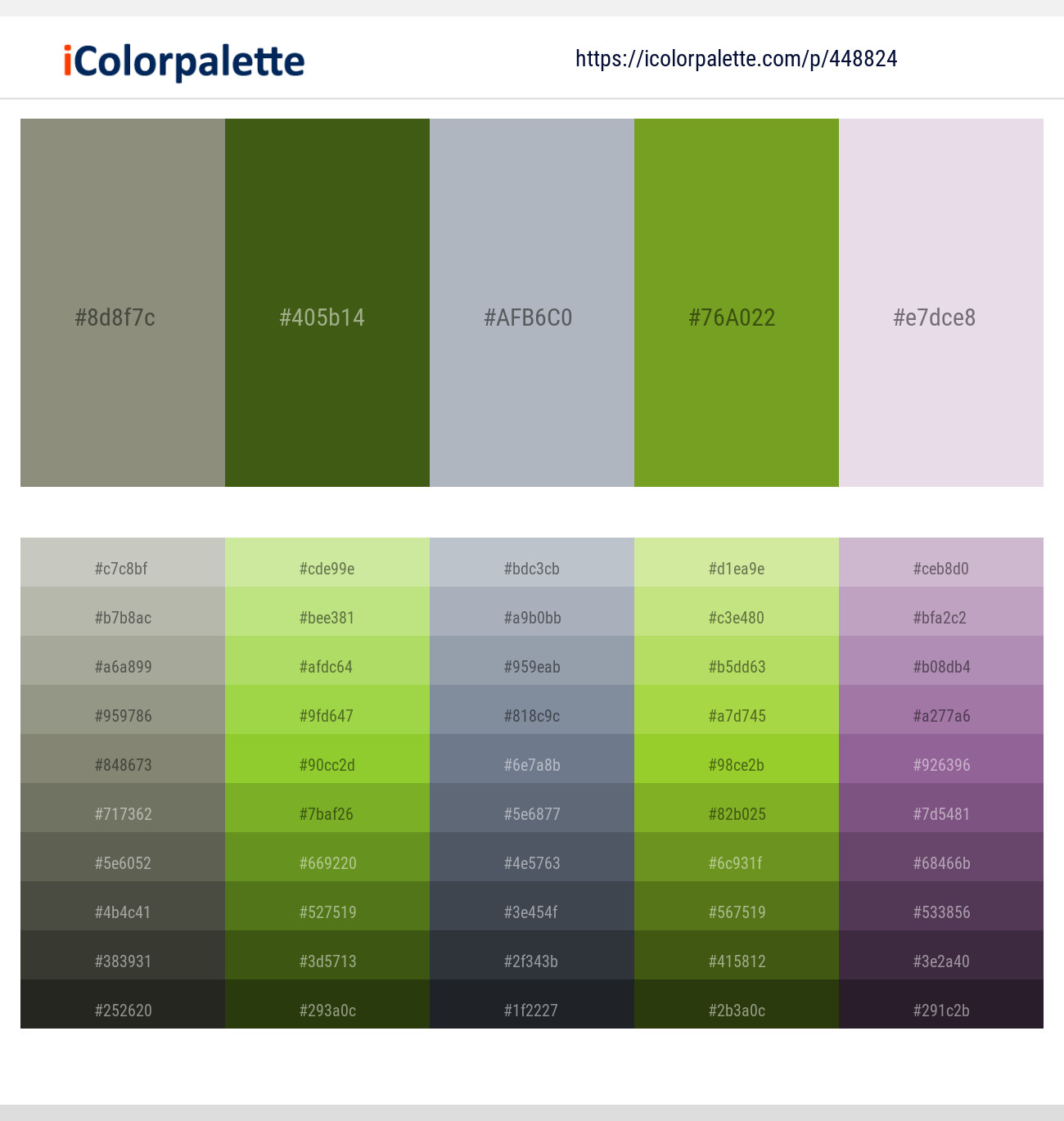 Bitter – Dell – Cadet Blue – Olive Drab – Snuff Color scheme