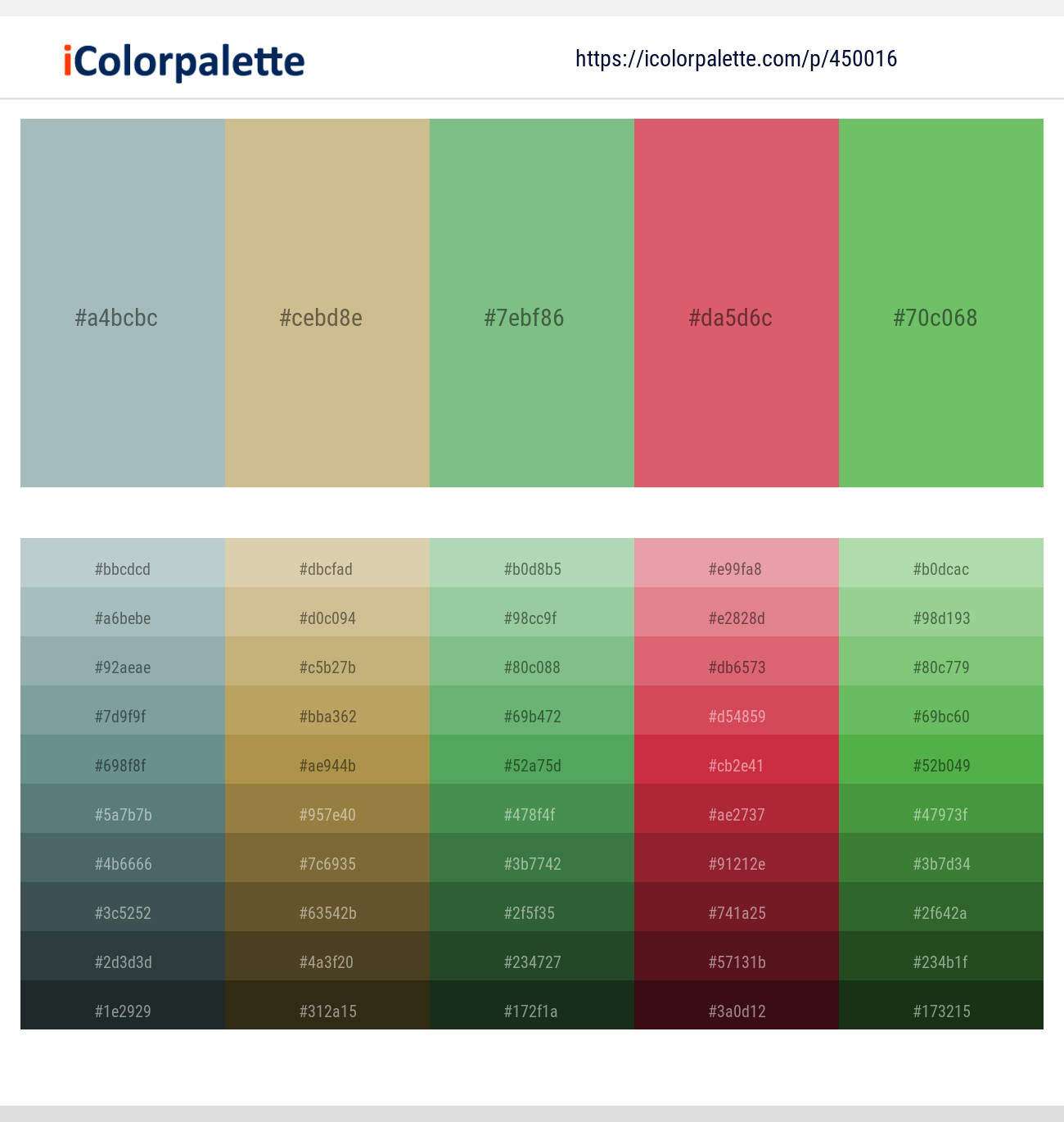Tower Gray – Sorrell Brown – De York – Roman – Mantis Color scheme