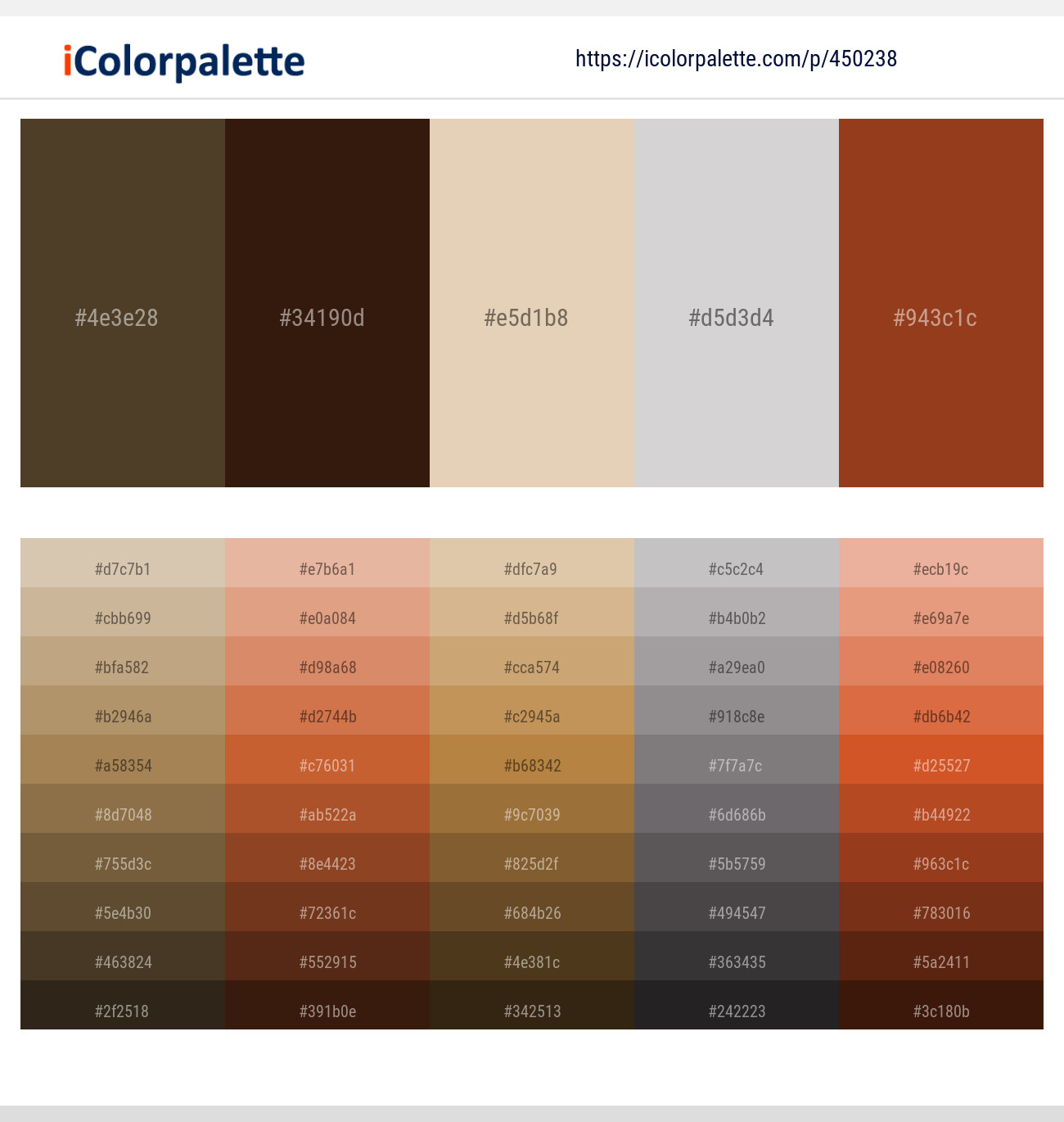 Lisbon Brown – Sambuca – Grain Brown – Alto – Prairie Sand Color scheme