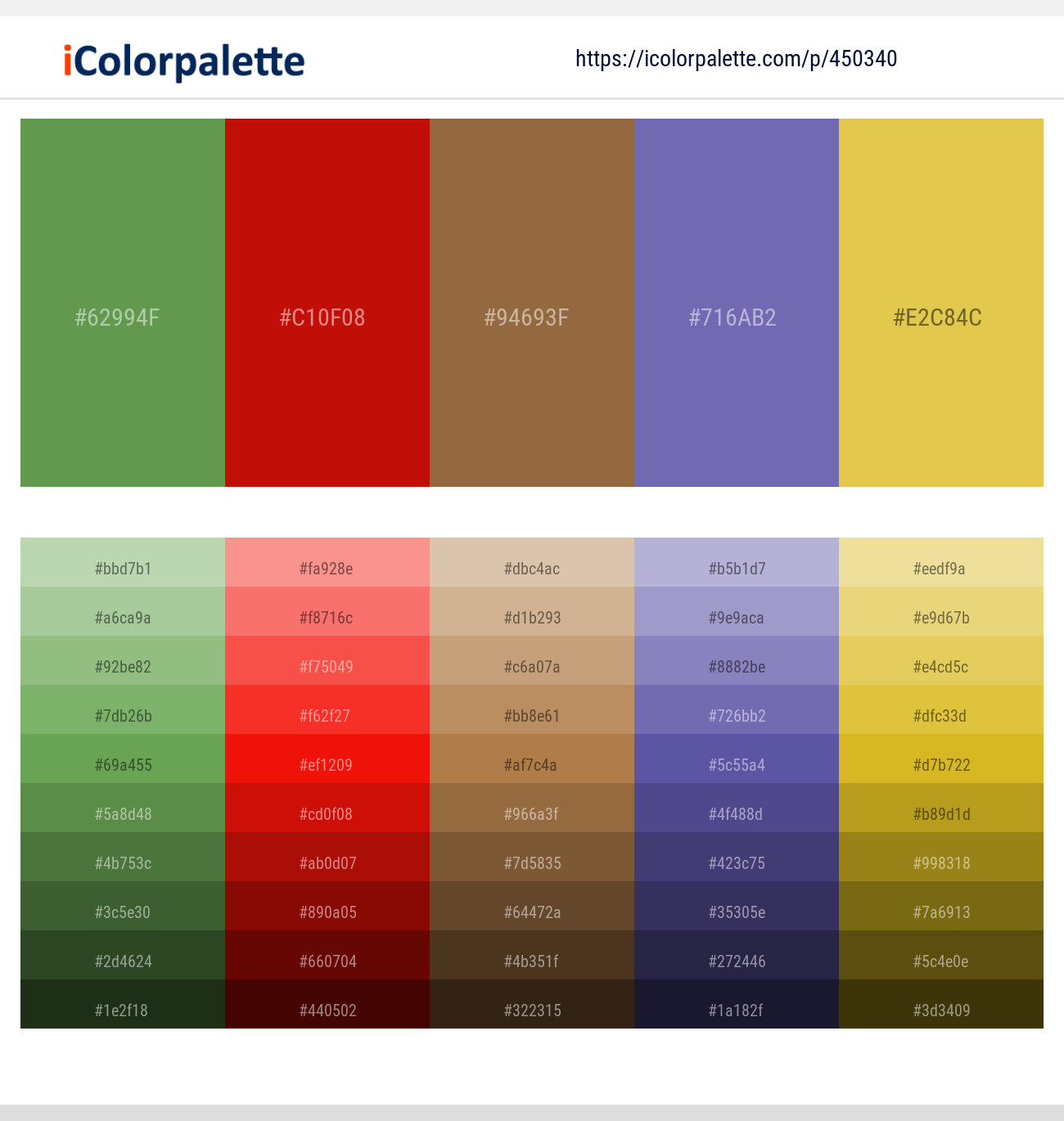 Fruit Salad Milano Red Cape Palliser Deluge Anzac Color scheme iColorpalette