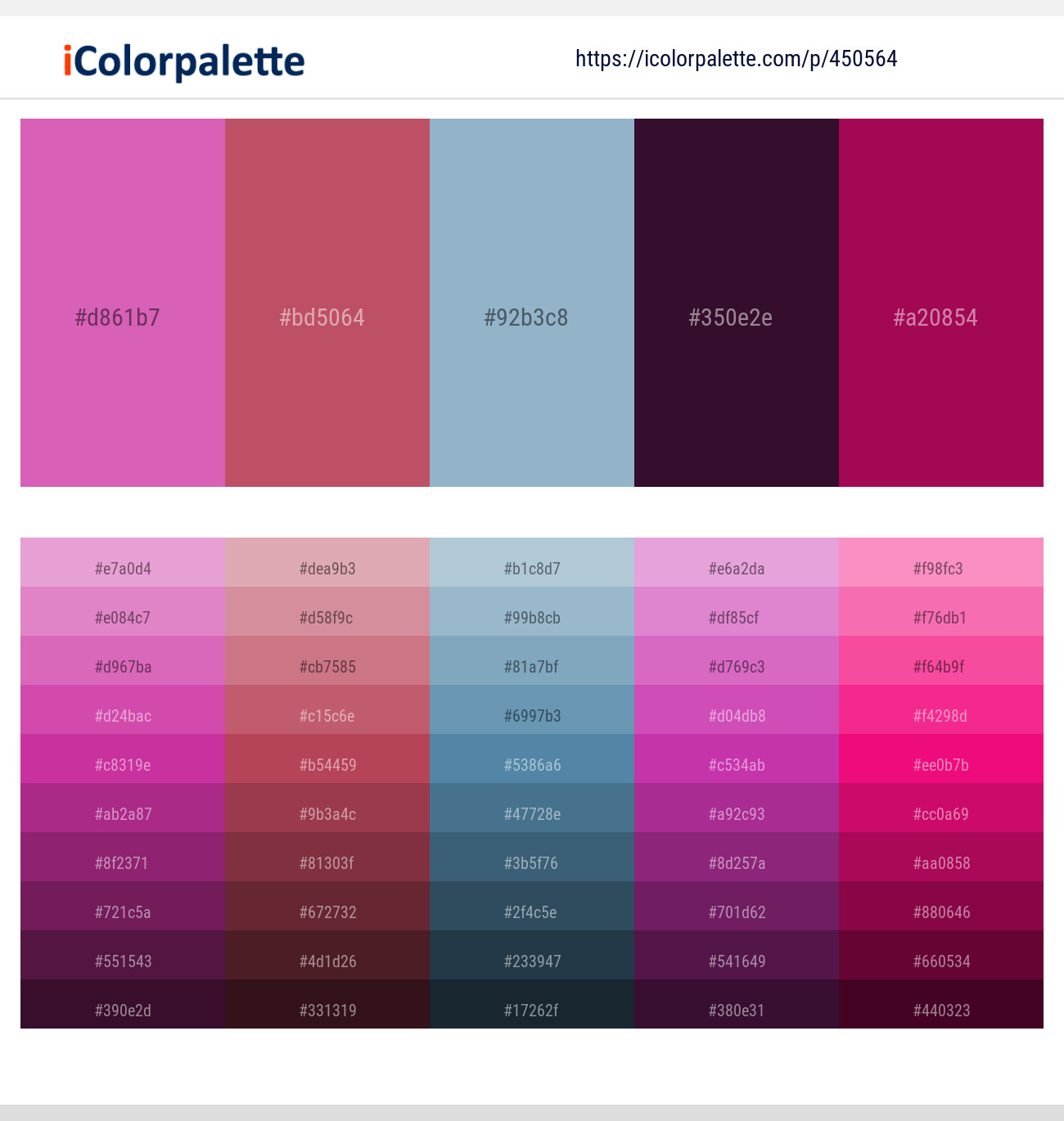 Orchid – Blush – Nepal – Loulou – Jazzberry Jam Color scheme