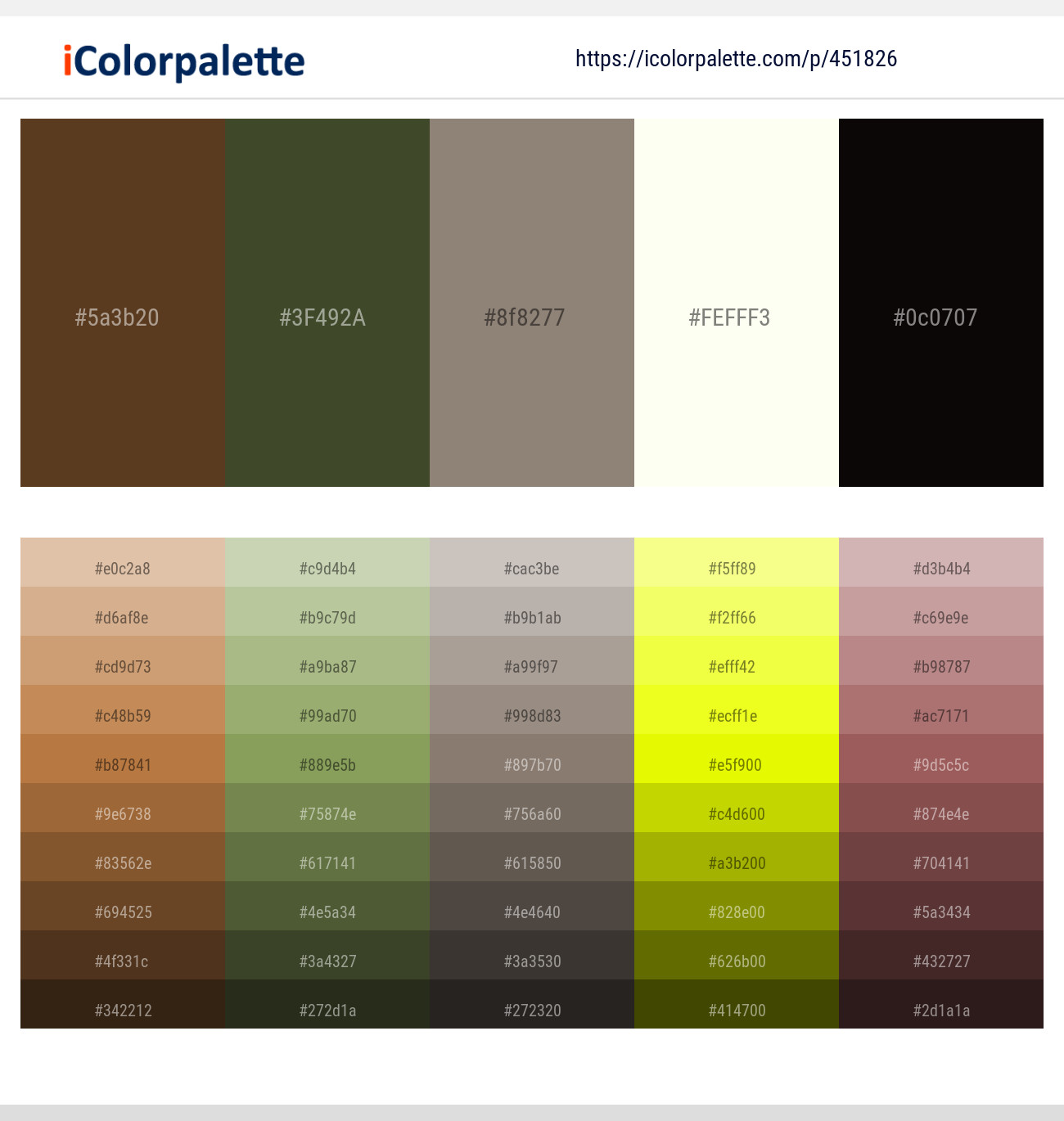 9 Latest Color Schemes with Gray And Ivory Color tone combinations 2024 iColorpalette