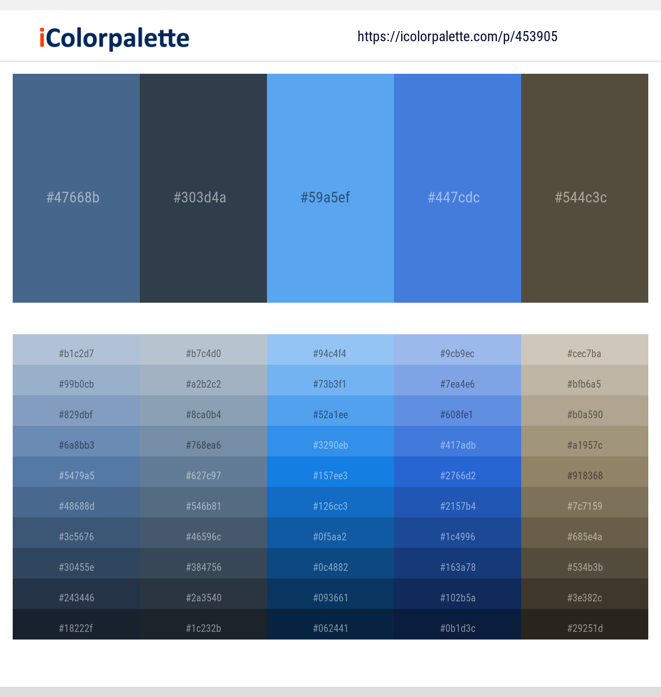 1880+ Latest Color Schemes with Royal Blue Color tone combinations