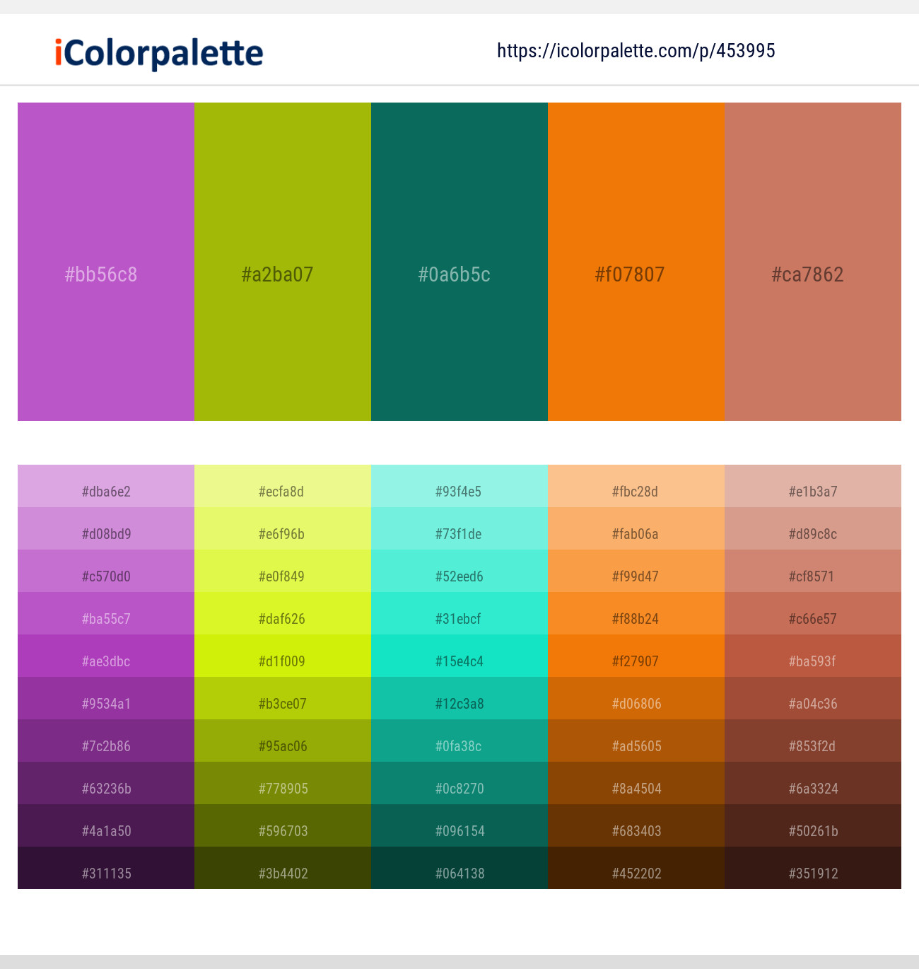 Amethyst – Pistachio – Deep Sea Green – Tahiti Gold – Antique Brass Color scheme