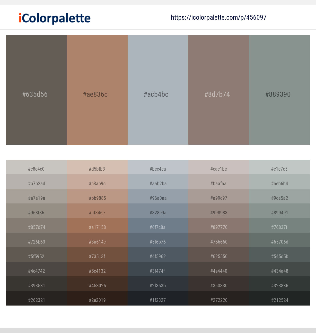 Chicago – Sandal – Hit Gray – Almond Frost – Gunsmoke Color scheme