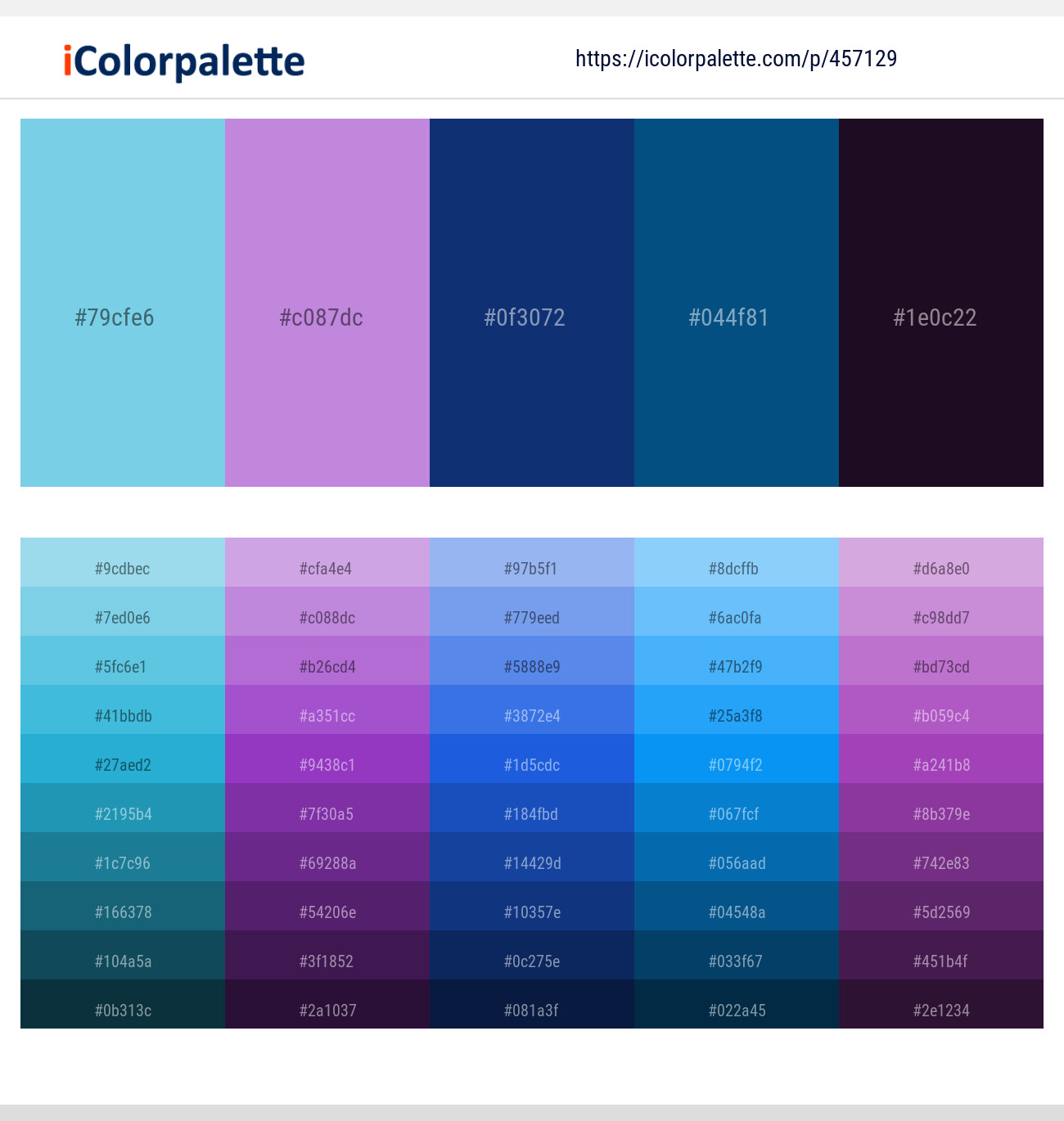 Seagull – Lavender – Madison – Venice Blue – Revolver Color scheme