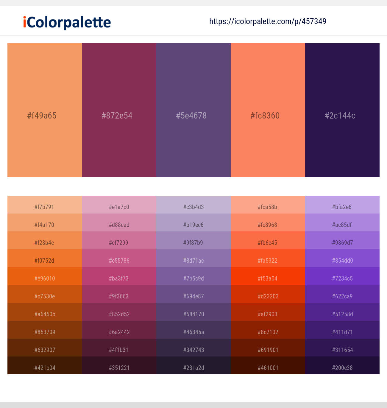 Sandy brown – Camelot – Mulled Wine – Salmon – Valhalla Color scheme