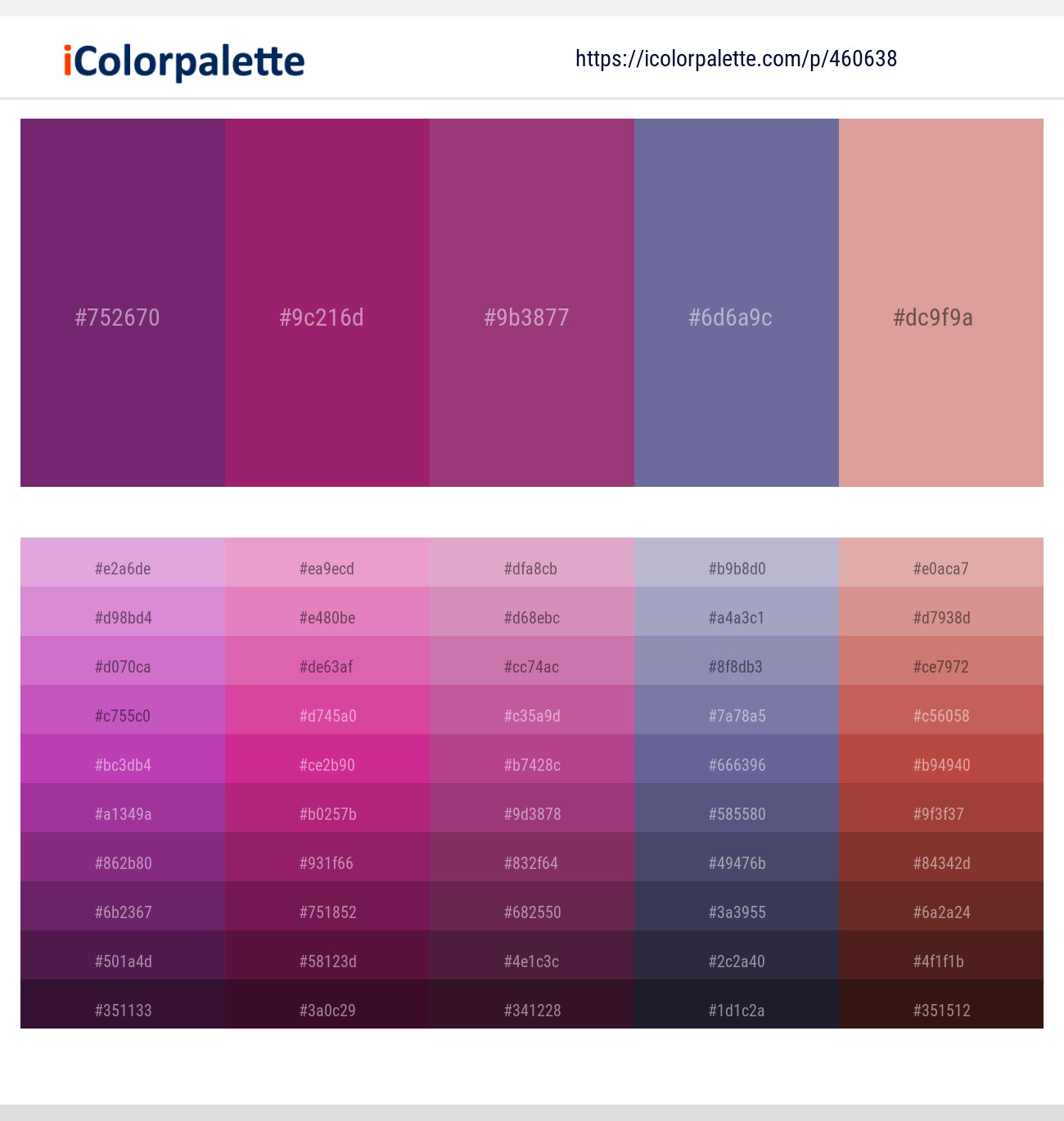 Plum – Hibiscus – Rouge – Kimberly – Petite Orchid Color scheme