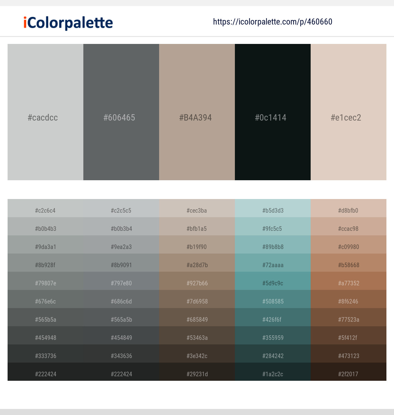 Pumice – Nevada – Thatch – Bunker – Dust Storm Color scheme
