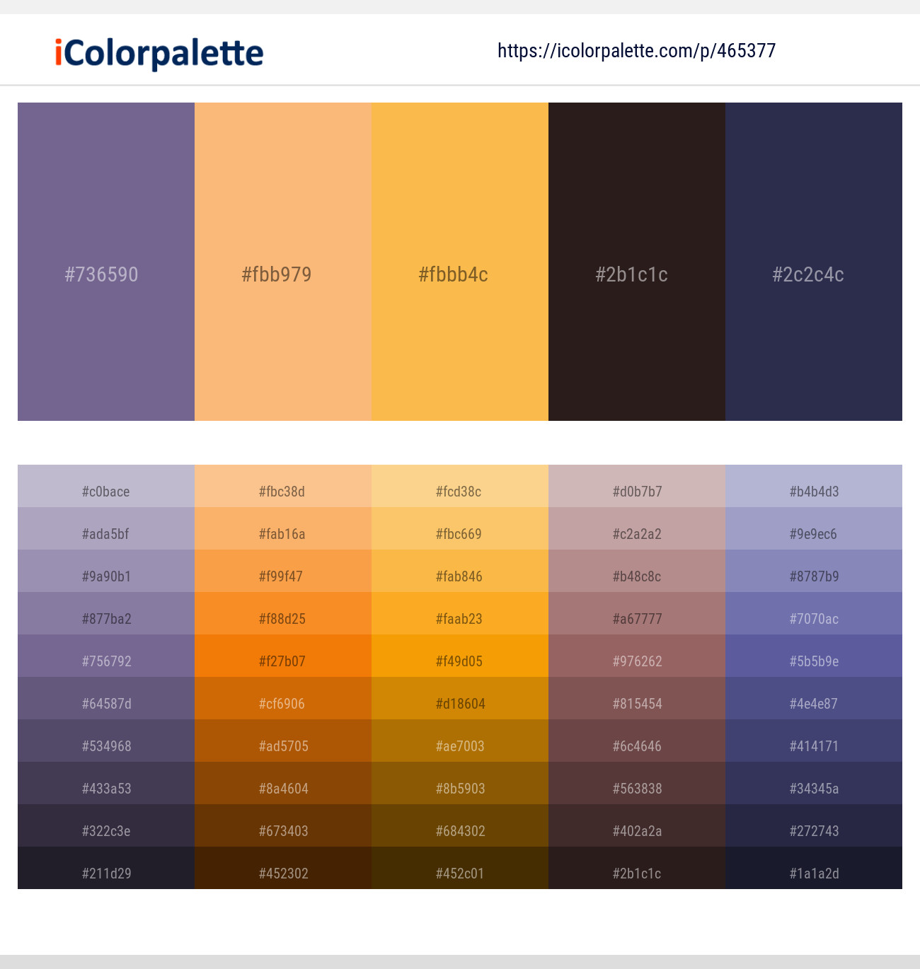 Rum – Macaroni and Cheese – Casablanca – Cocoa Brown – Martinique Color scheme
