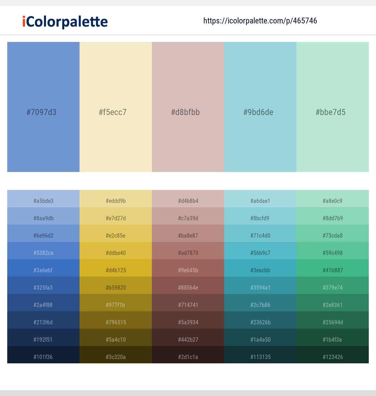 Overskyet Oswald fejre 32 Latest Color Schemes with Slate Blue And Light Blue Color tone  combinations | 2022 | iColorpalette