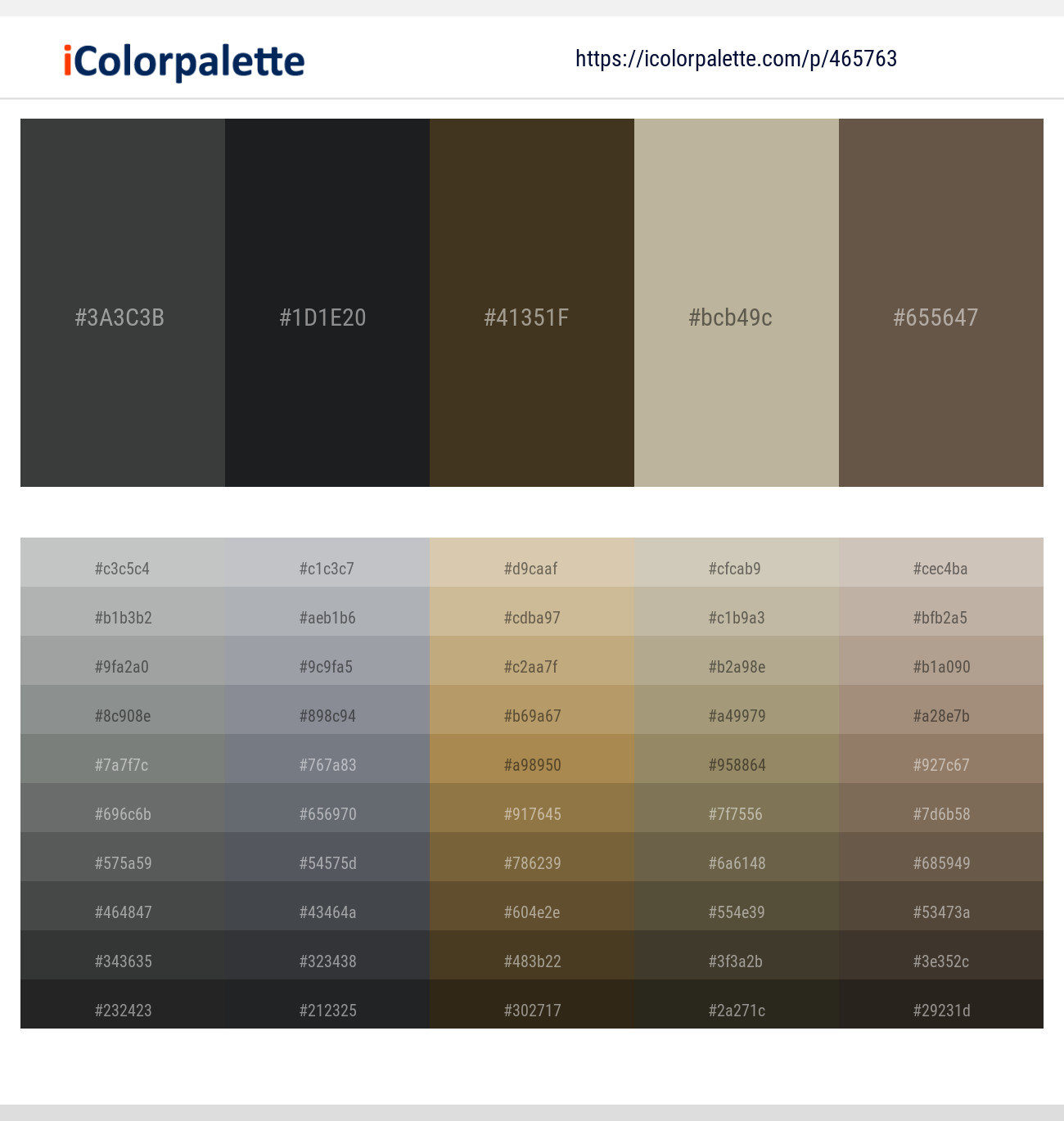 Cape Cod – Shark – Lisbon Brown – Malta – Soya Bean Color scheme