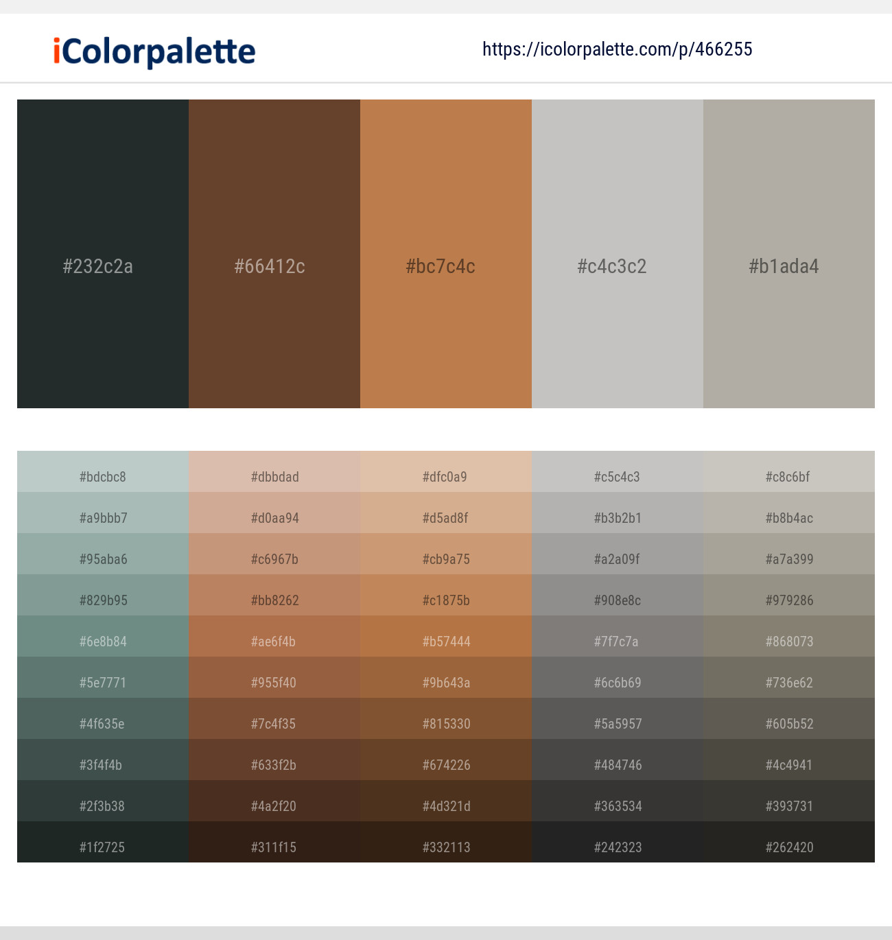 Outer Space – Spice – Santa Fe – Cloud – Cloudy Color scheme