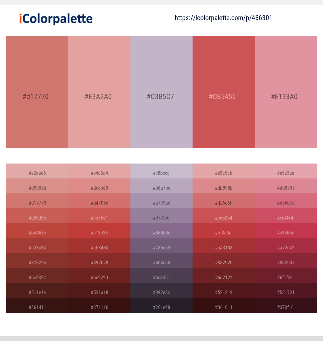 New York Pink – Petite Orchid – Chatelle – Chestnut Rose – Petite Orchid Color scheme