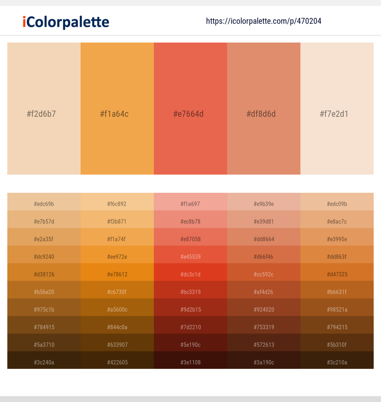 Sidecar - Sandy brown - Burnt Sienna - Copperfield - Albescent White Color ...